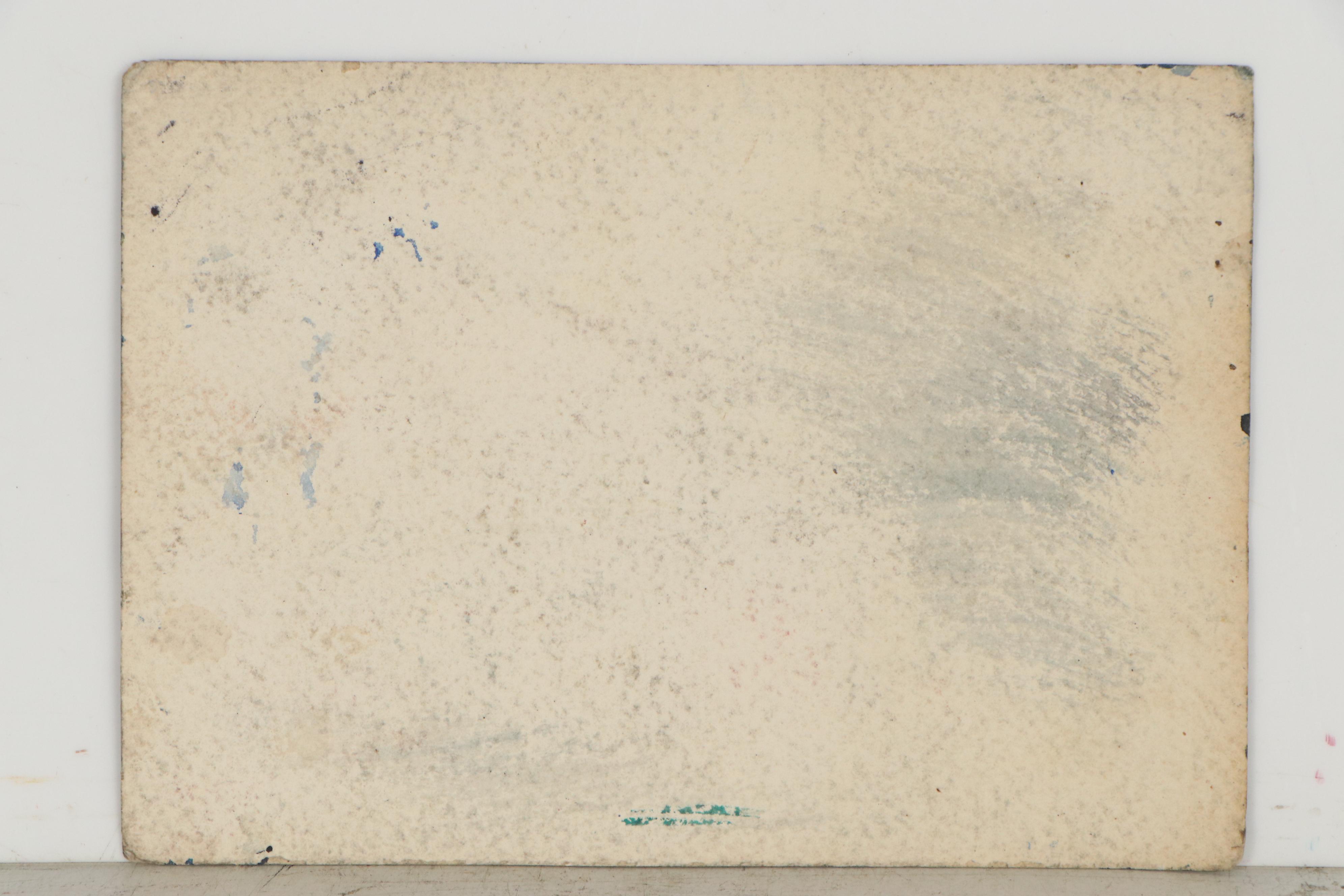 Esther Phillips Abstract Gouache Painting