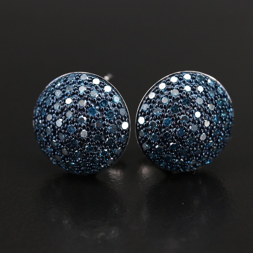 Sterling Pavè 1.80 CTW Diamond Earrings