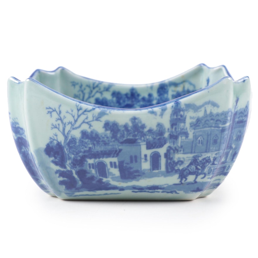 Victorian Ware Ironstone Transferware Bowl, Late 20th Century