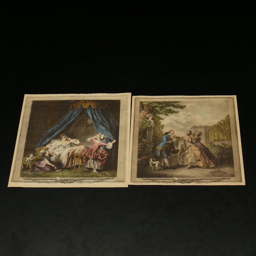 Prints After Johann Heinrich Eberts "La Promenade du Soir"