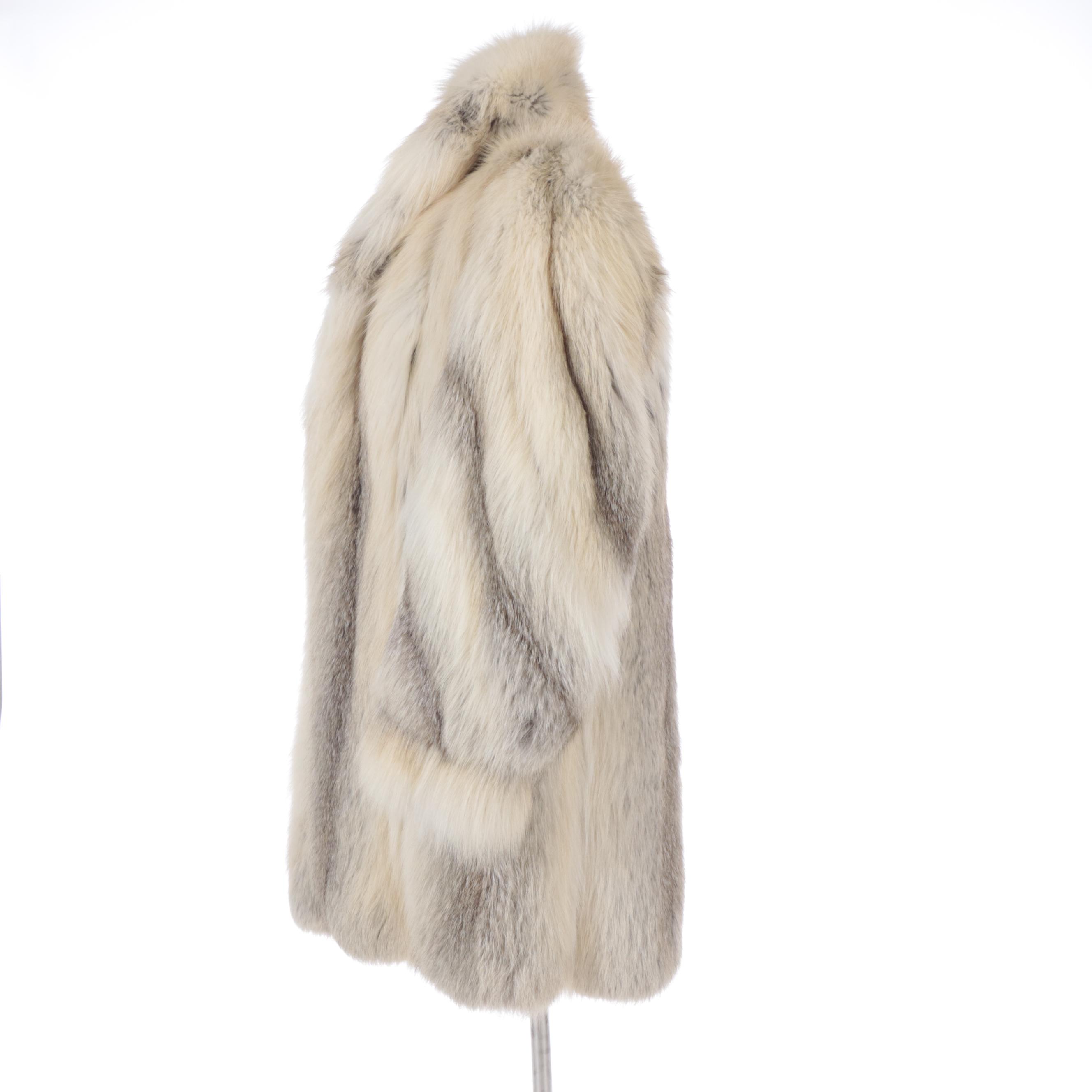 Golden Island Fox Fur Full Pelt Stroller Coat