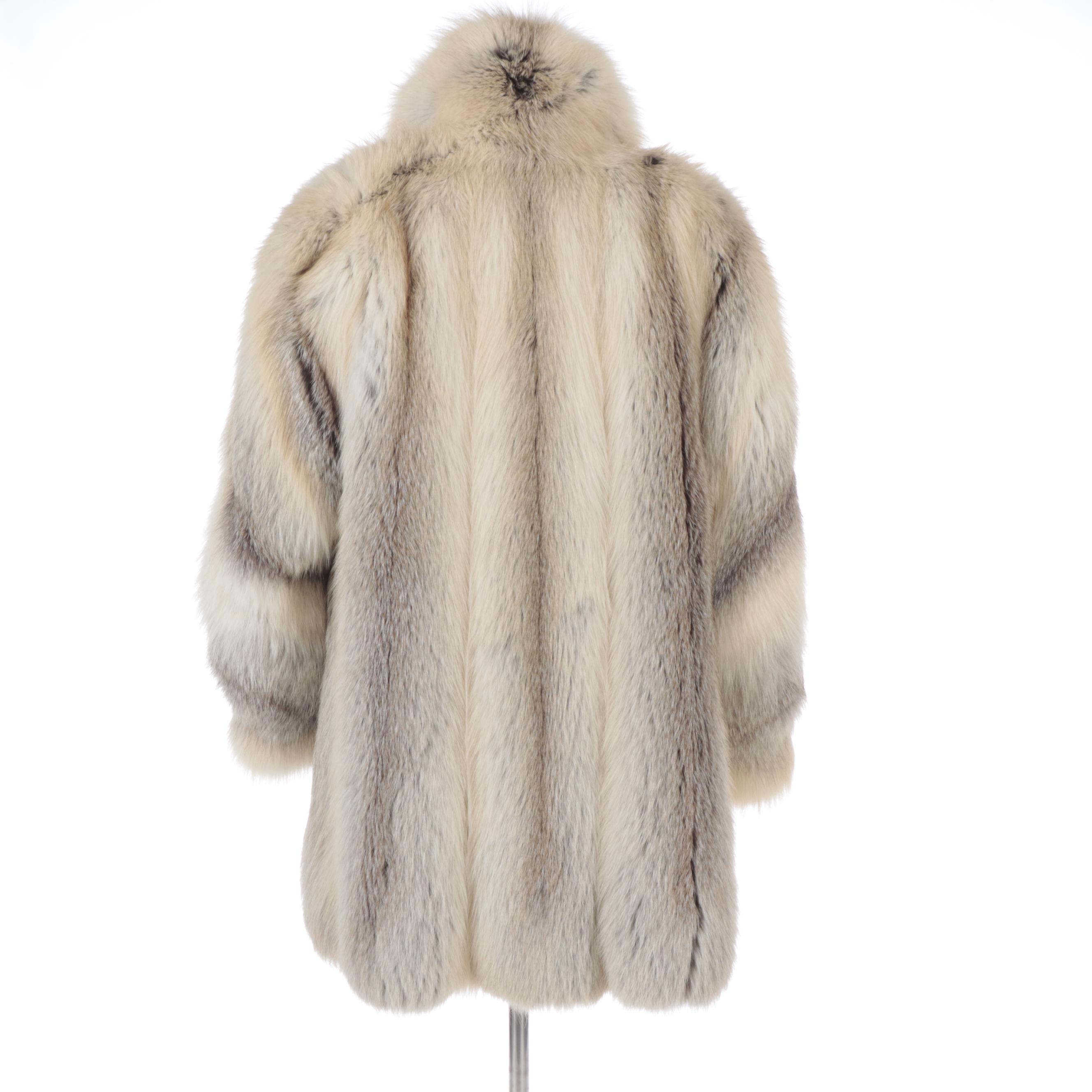 Golden Island Fox Fur Full Pelt Stroller Coat