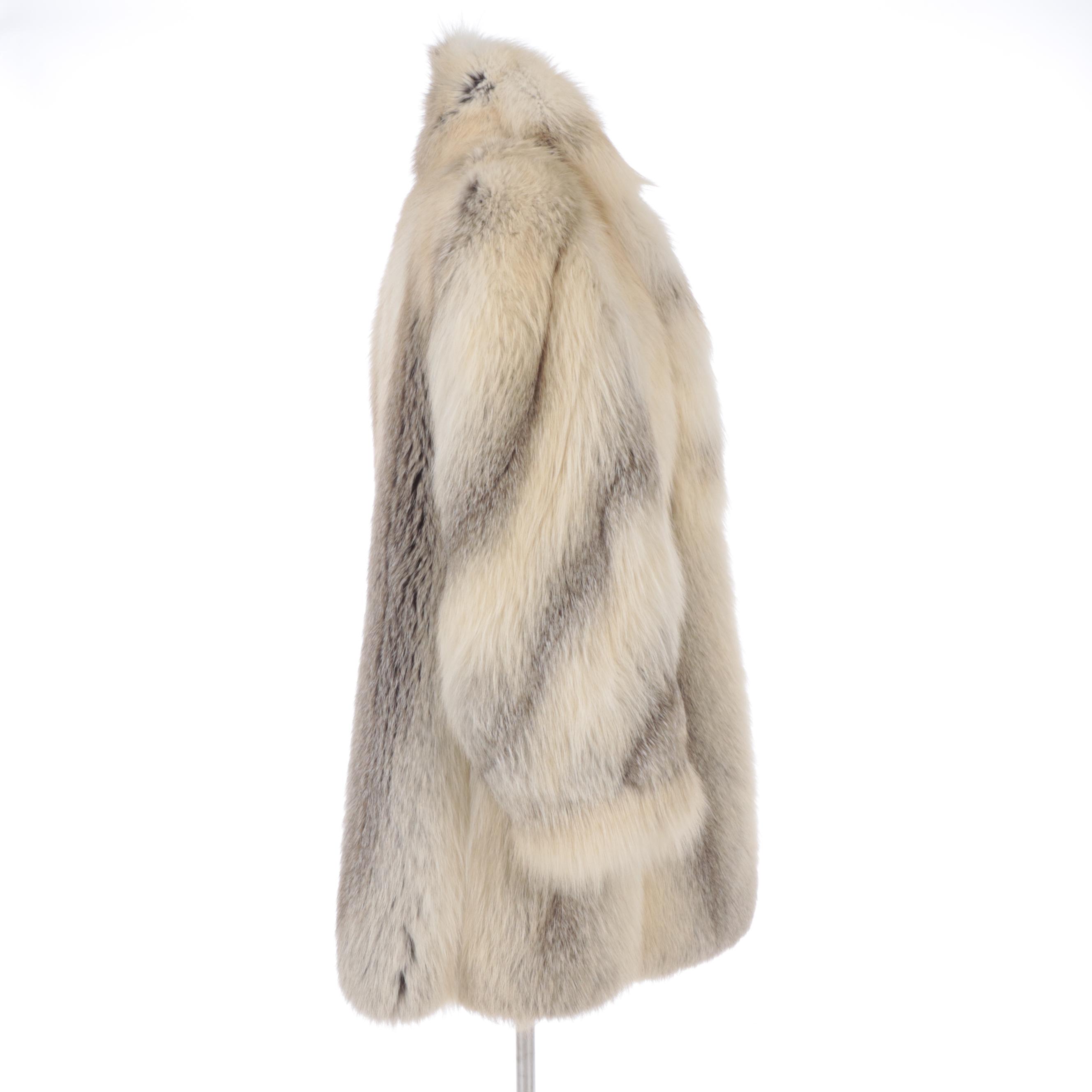 Golden Island Fox Fur Full Pelt Stroller Coat