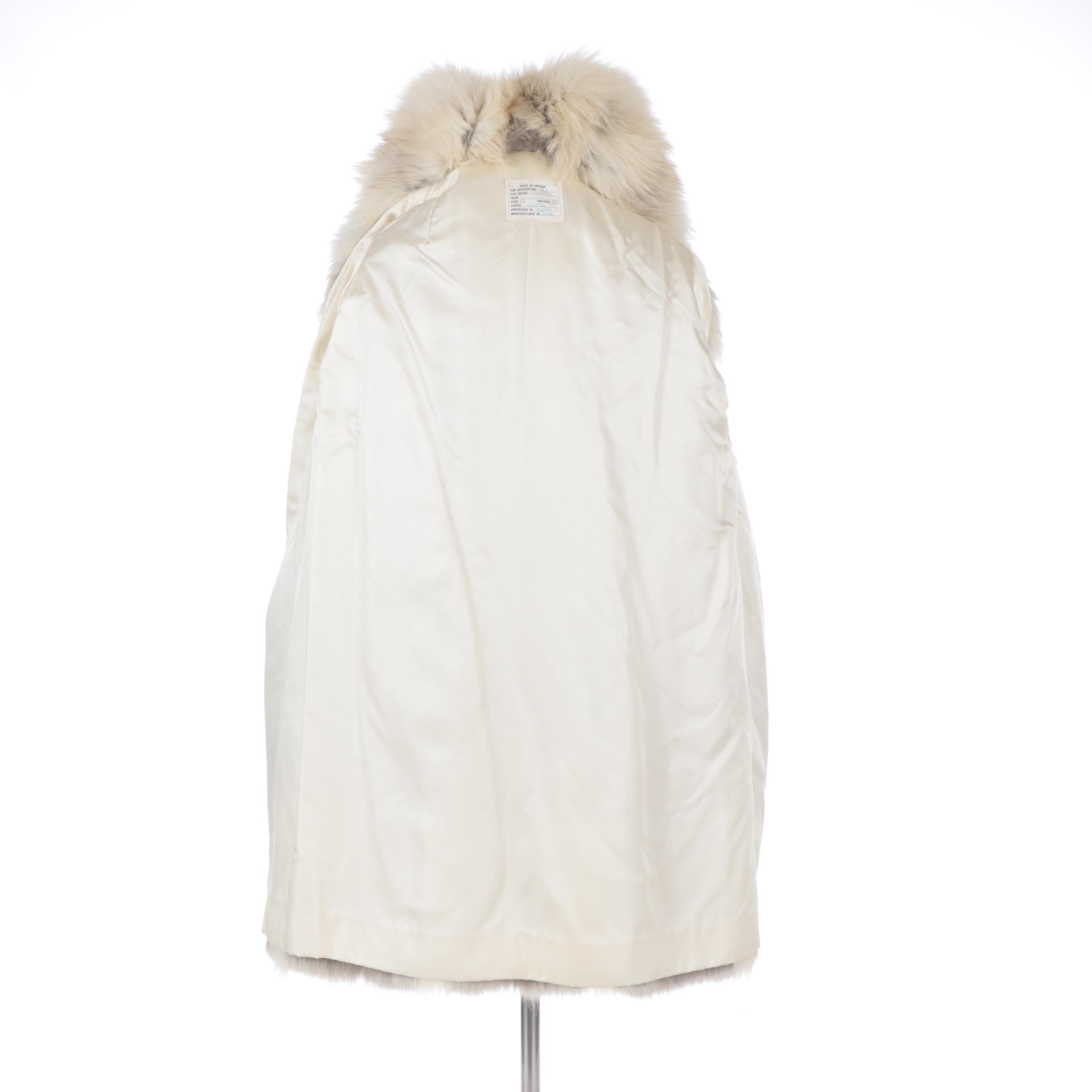 Golden Island Fox Fur Full Pelt Stroller Coat