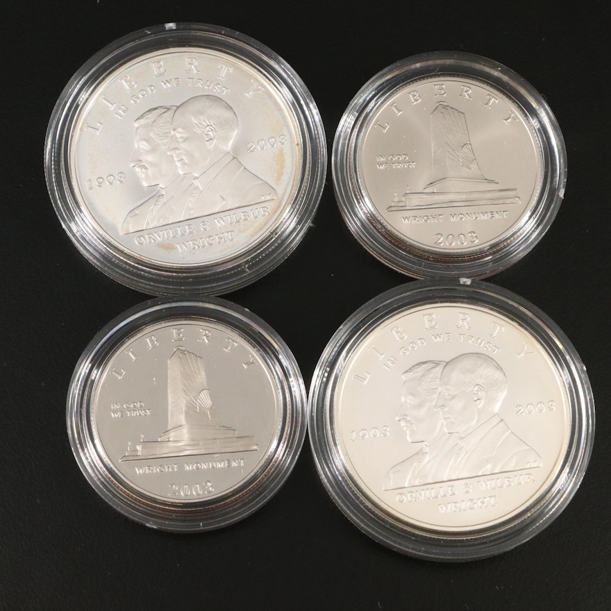 U.S. Mint Commemorative First Flight Uncirculated Dollar Coins