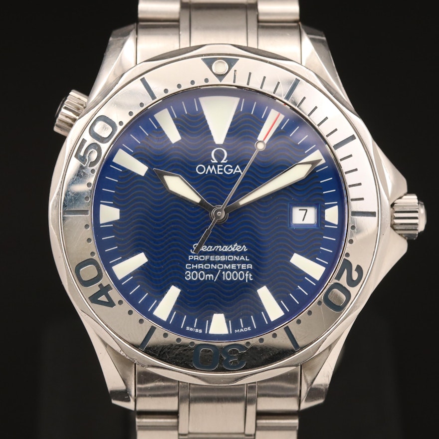 Omega "Seamaster 300M" Chronometer Stainless Steel Automatic Wristwatch