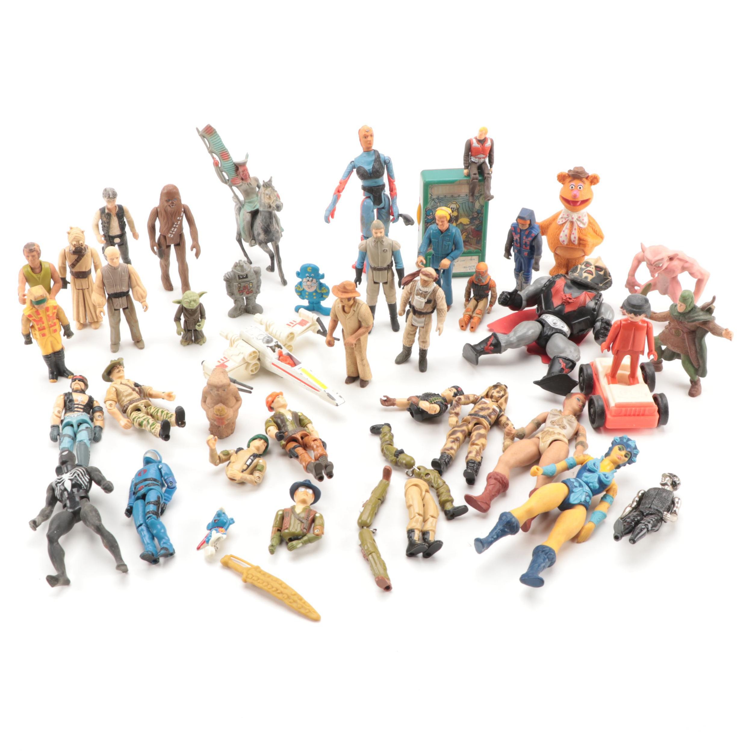 1970s and 1980s Action Figures Including Kenner Star Wars and G.I. Joe