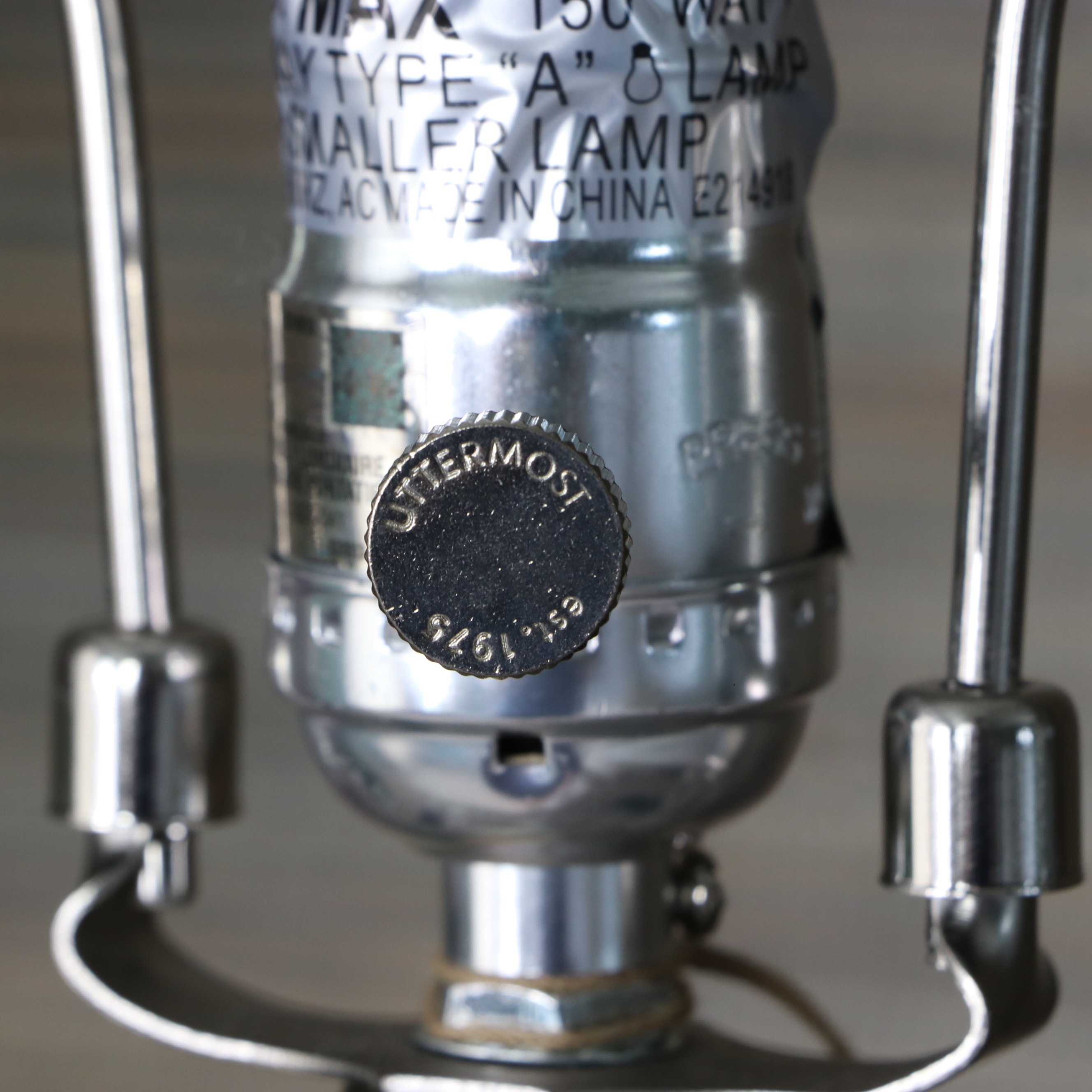 Uttermost "Pravus" Black Slate Textured Geometric Table Lamps