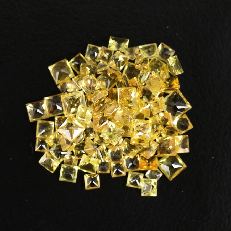 Loose Square Faceted Sapphires
