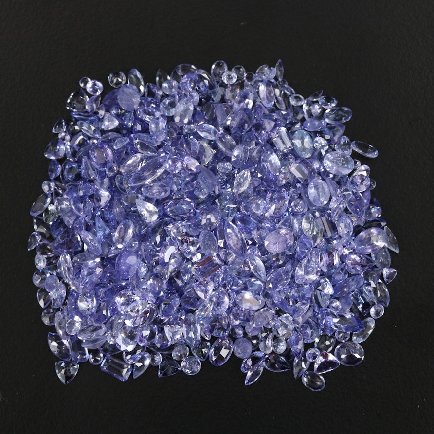 Loose 125.28 CTW Faceted Tanzanite Selection