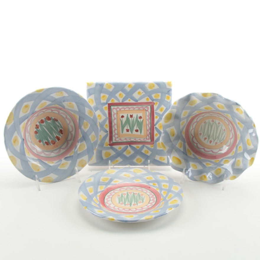 MacKenzie-Childs "Aalsmeer" Tableware, Late 20th Century