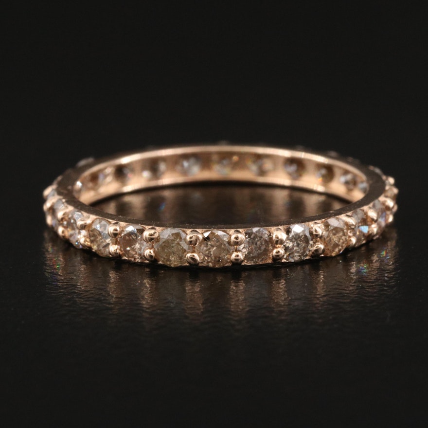 14K 1.00 CTW Diamond Eternity Band