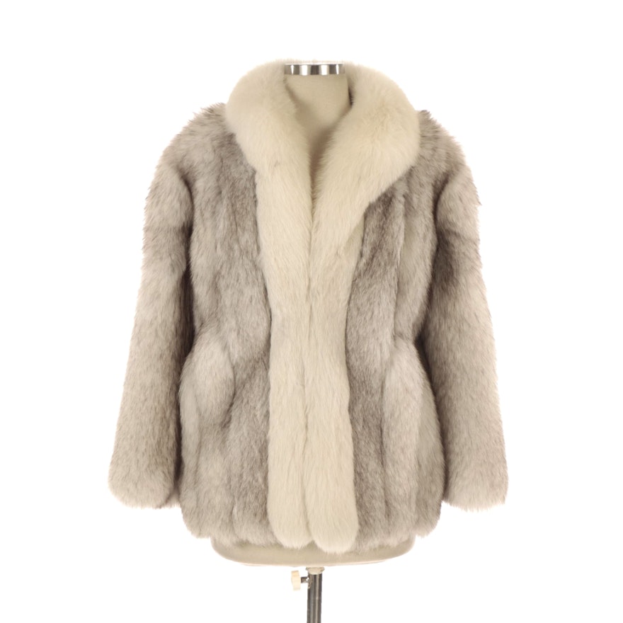 Furs Blue Fox Fur Coat from Alper Furs