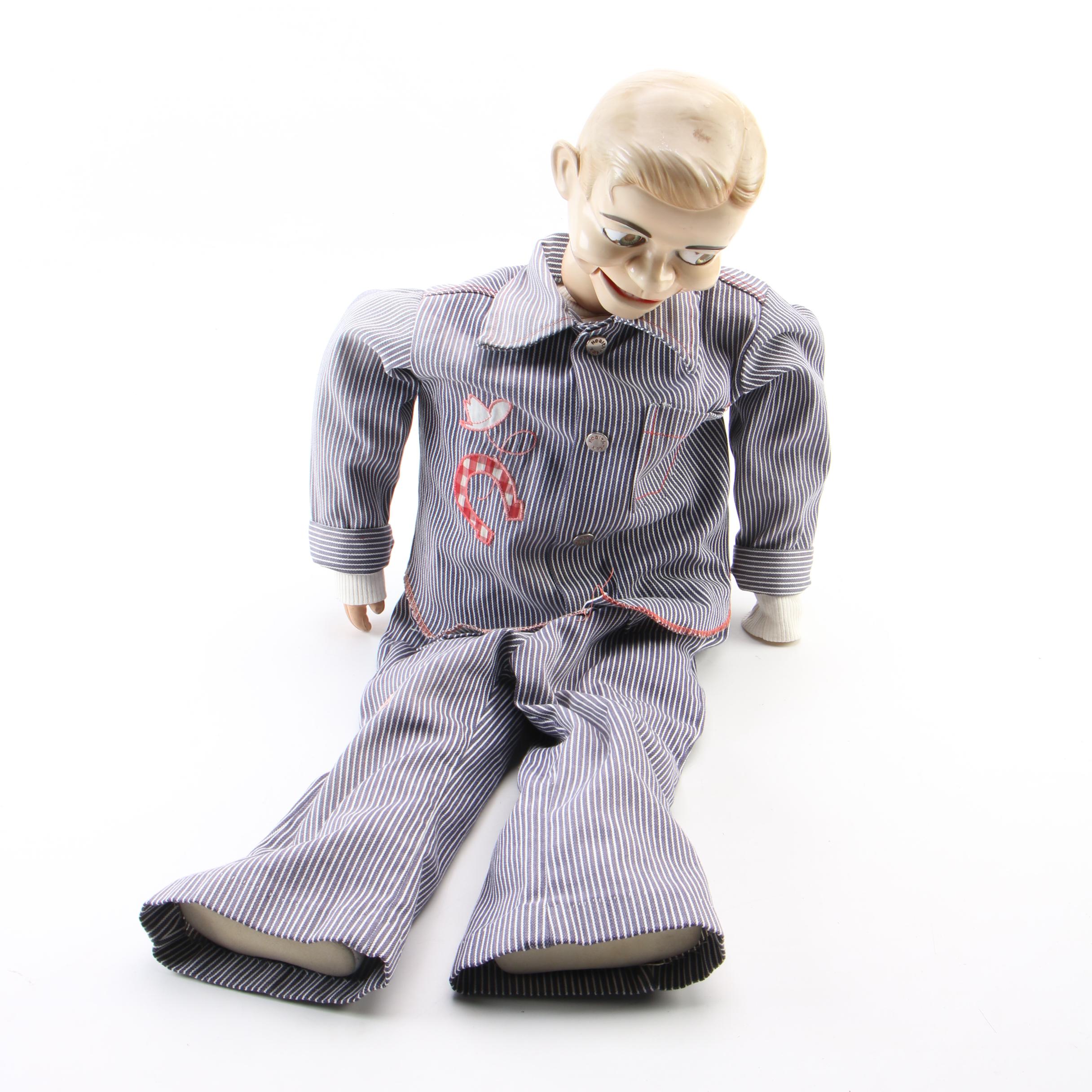 Ventriloquist Dummy with Travelling Case and Patty Davidson Training Tape