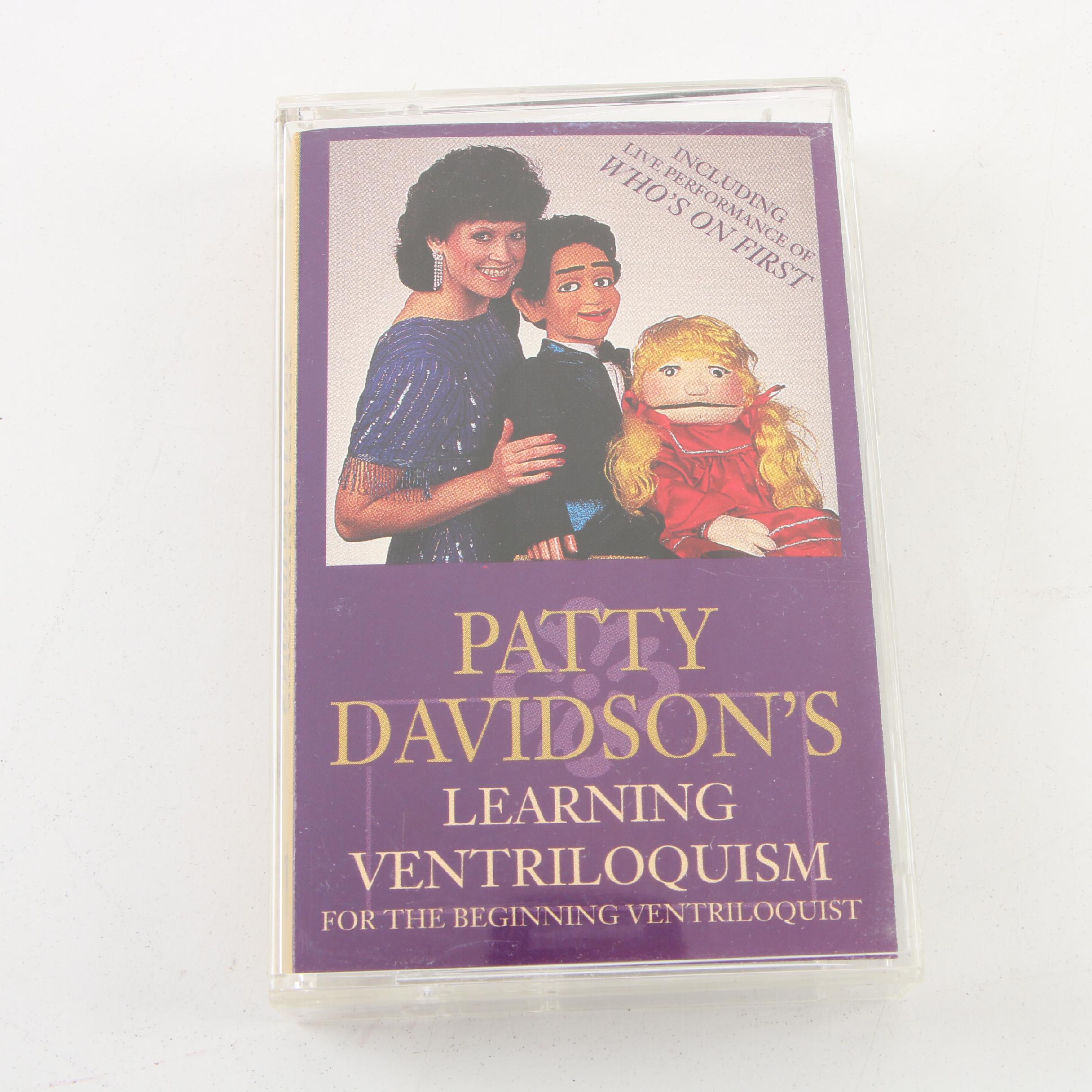Ventriloquist Dummy with Travelling Case and Patty Davidson Training Tape