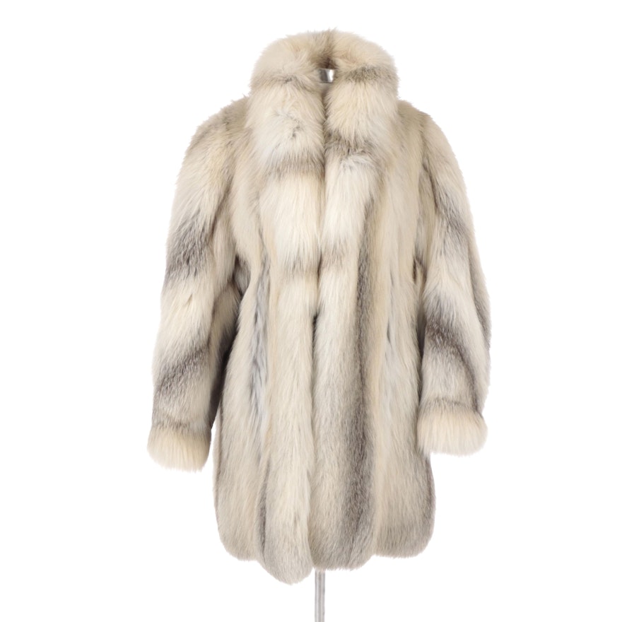 Golden Island Fox Fur Full Pelt Stroller Coat