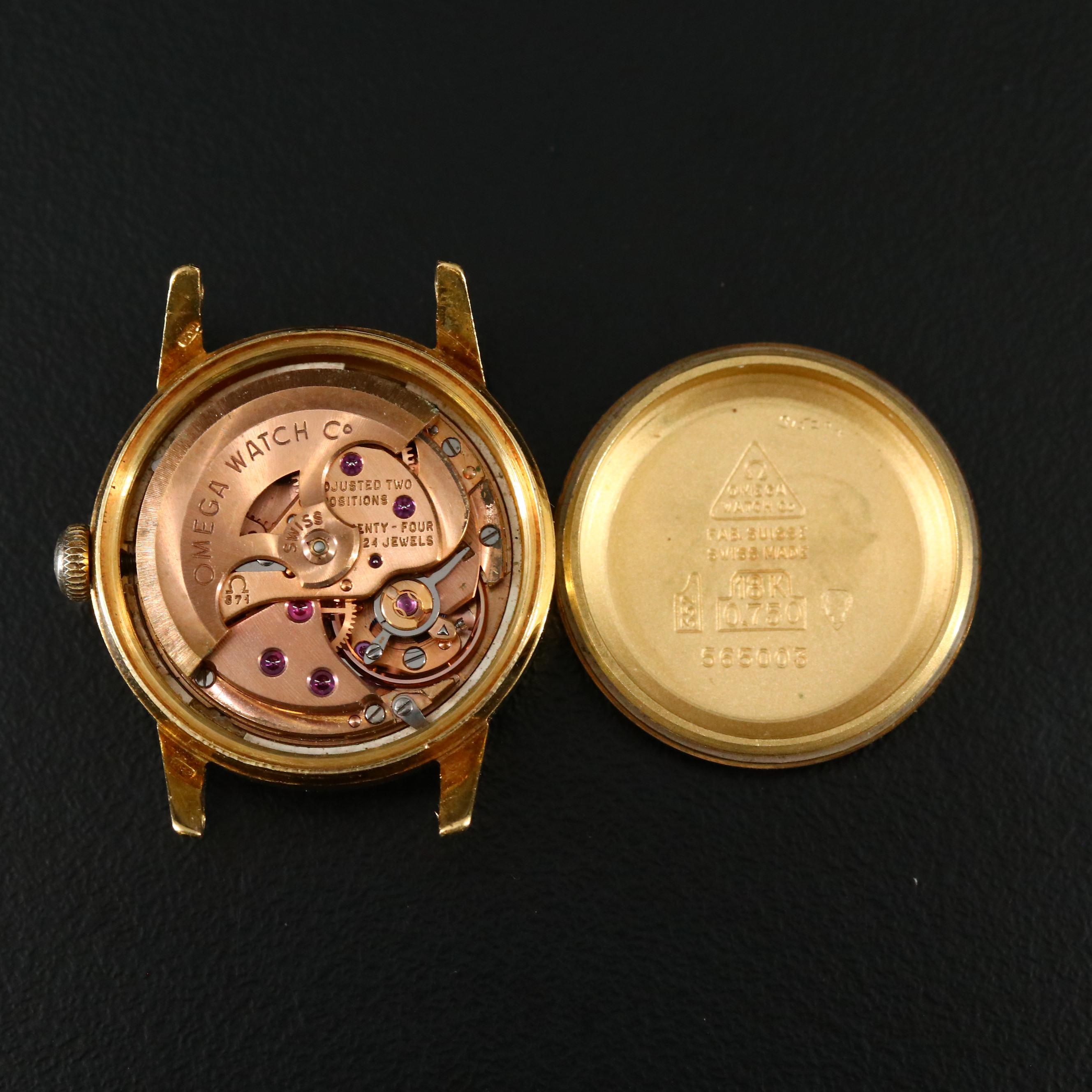 18K Omega Ladymatic Automatic Watch