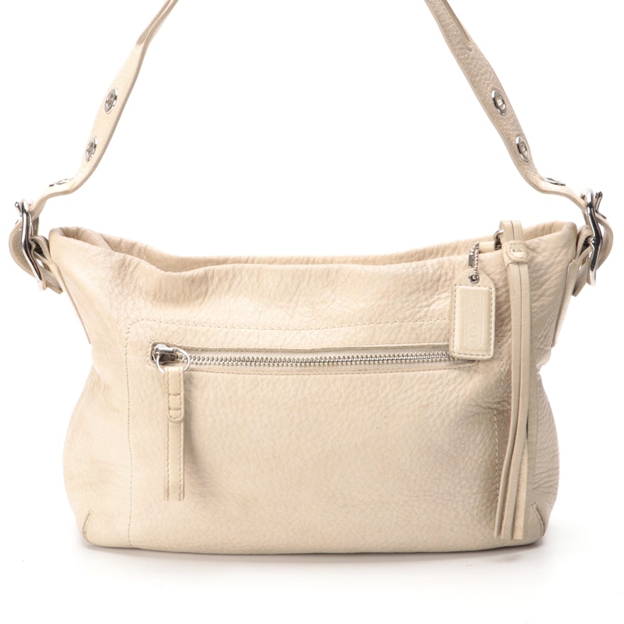 Coach F02188 East West Shoulder Bag in Pebbled Leather