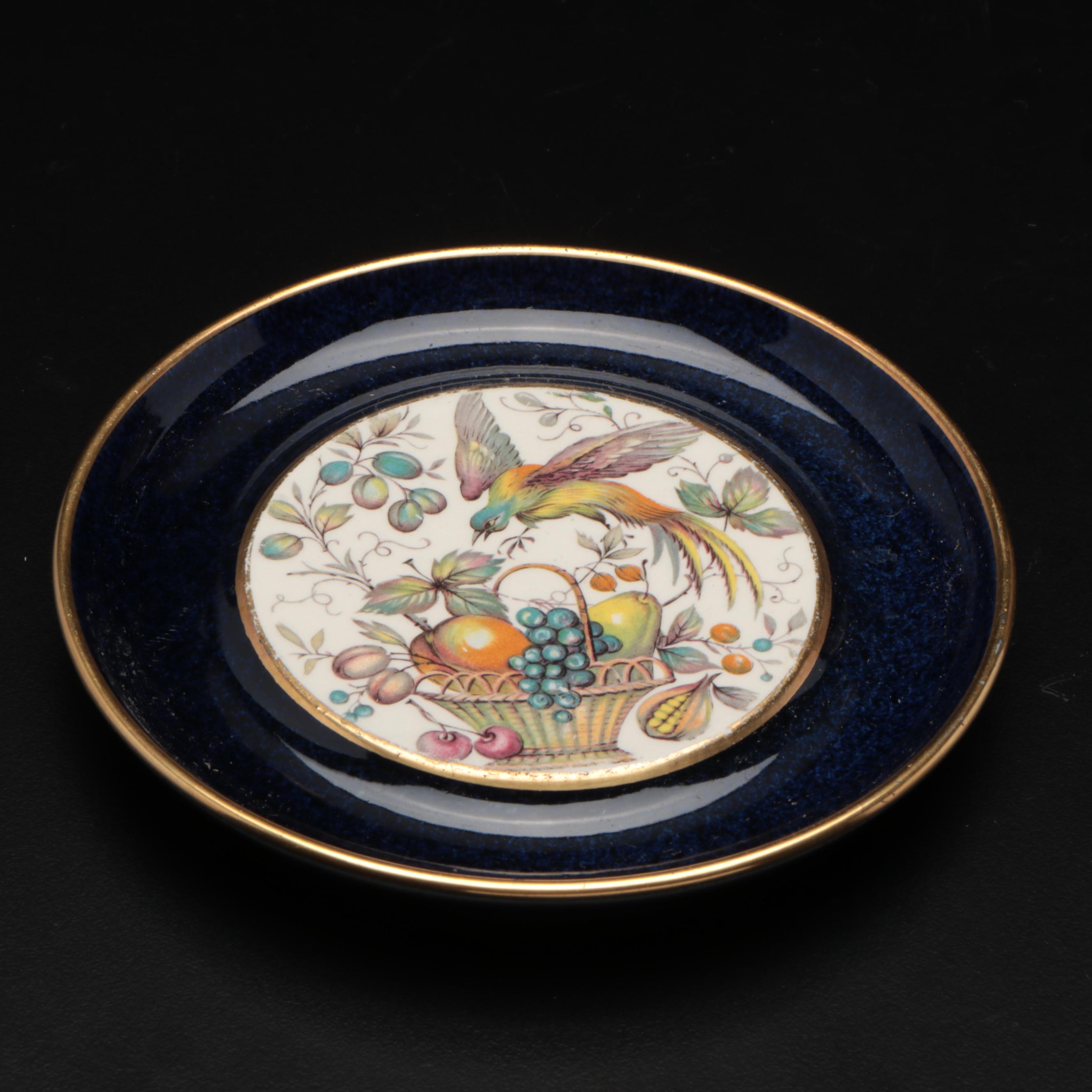 Carlton Ware Porcelain Ginger Jar and Saucer