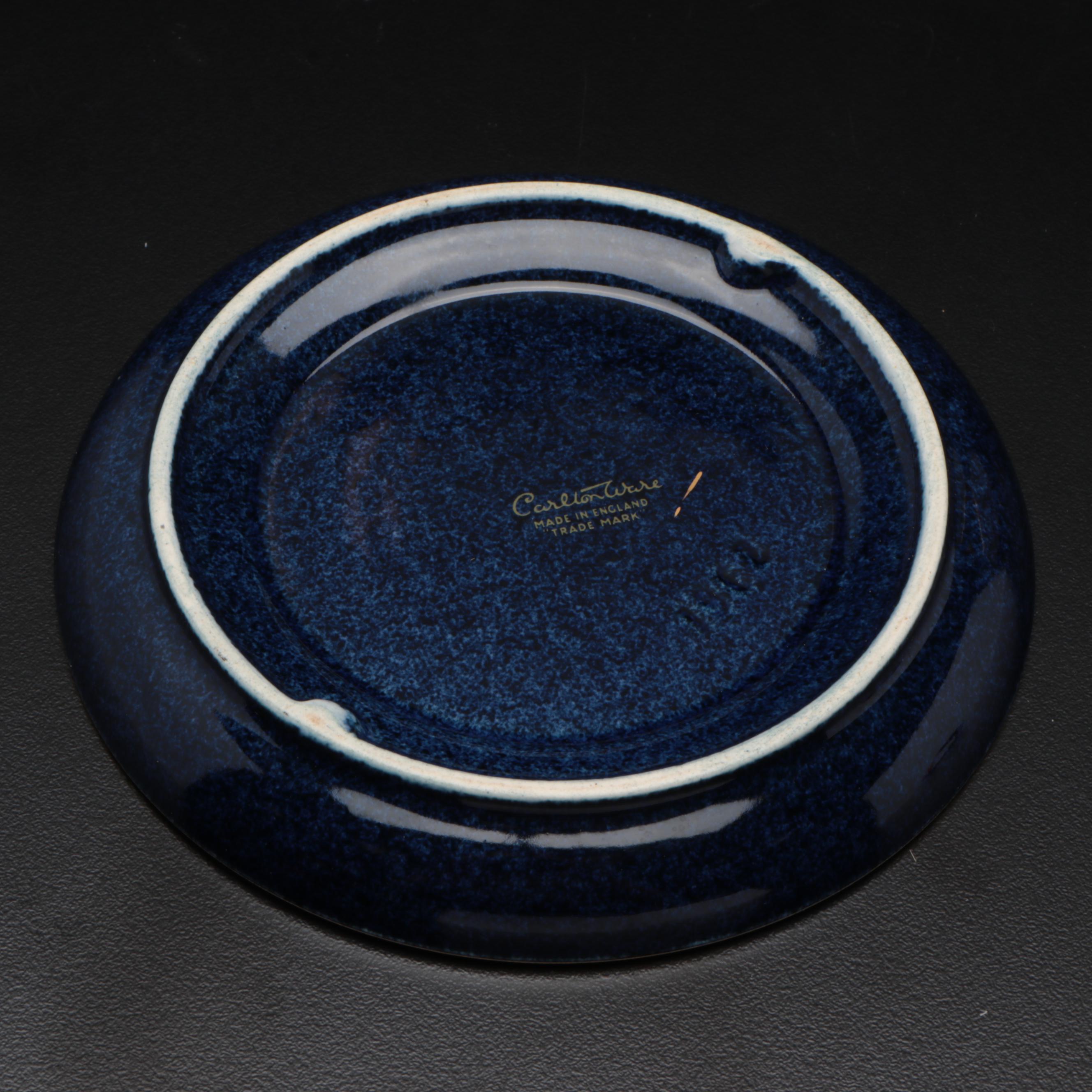 Carlton Ware Porcelain Ginger Jar and Saucer