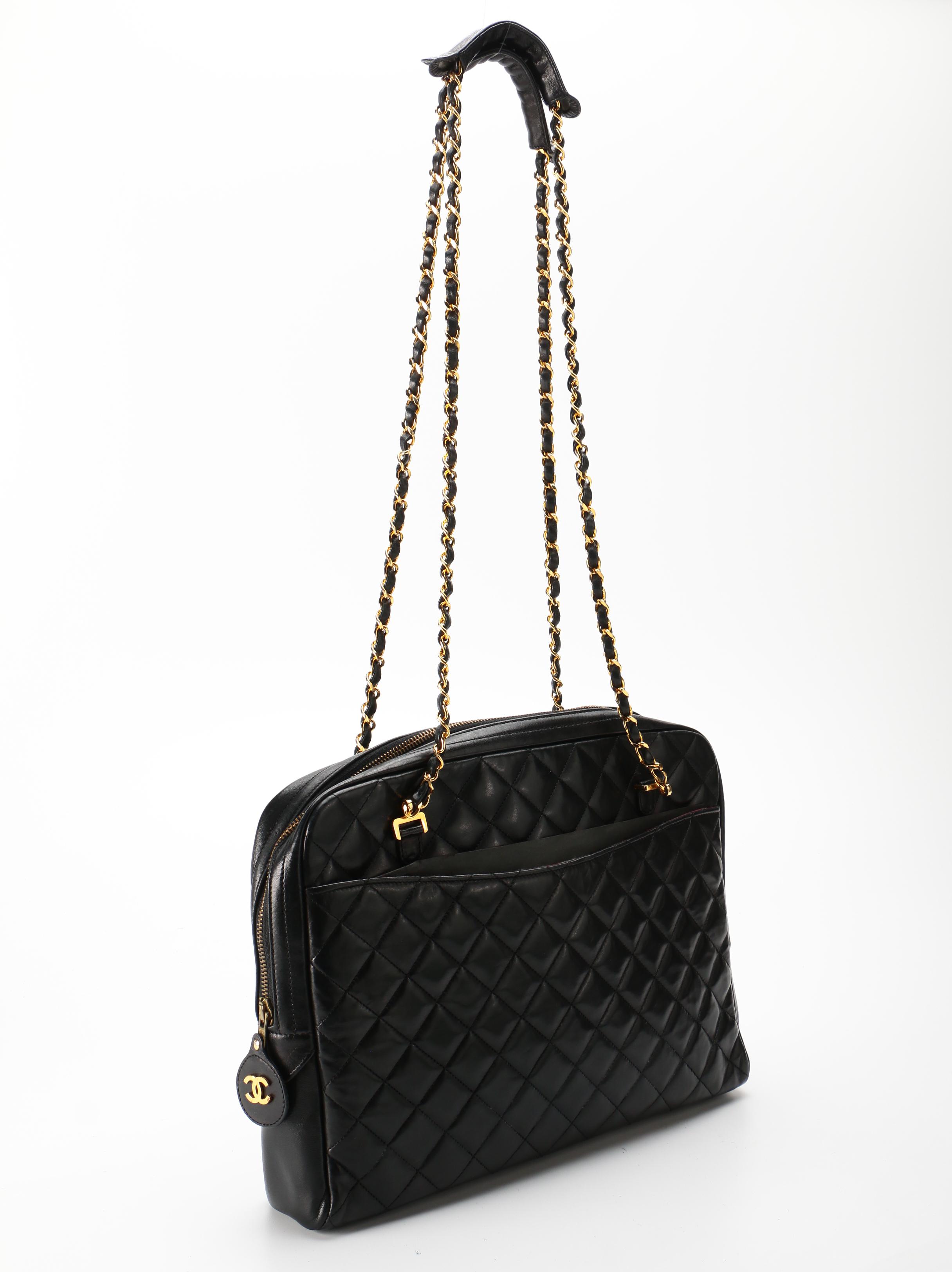 Chanel Black Quilted Leather Shoulder Bag