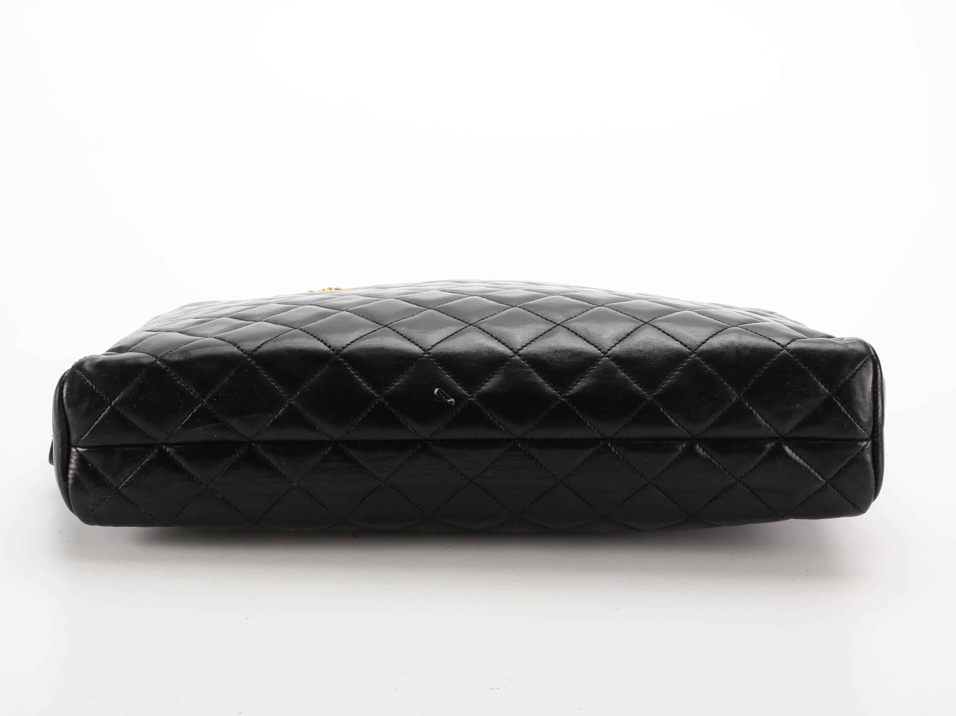 Chanel Black Quilted Leather Shoulder Bag