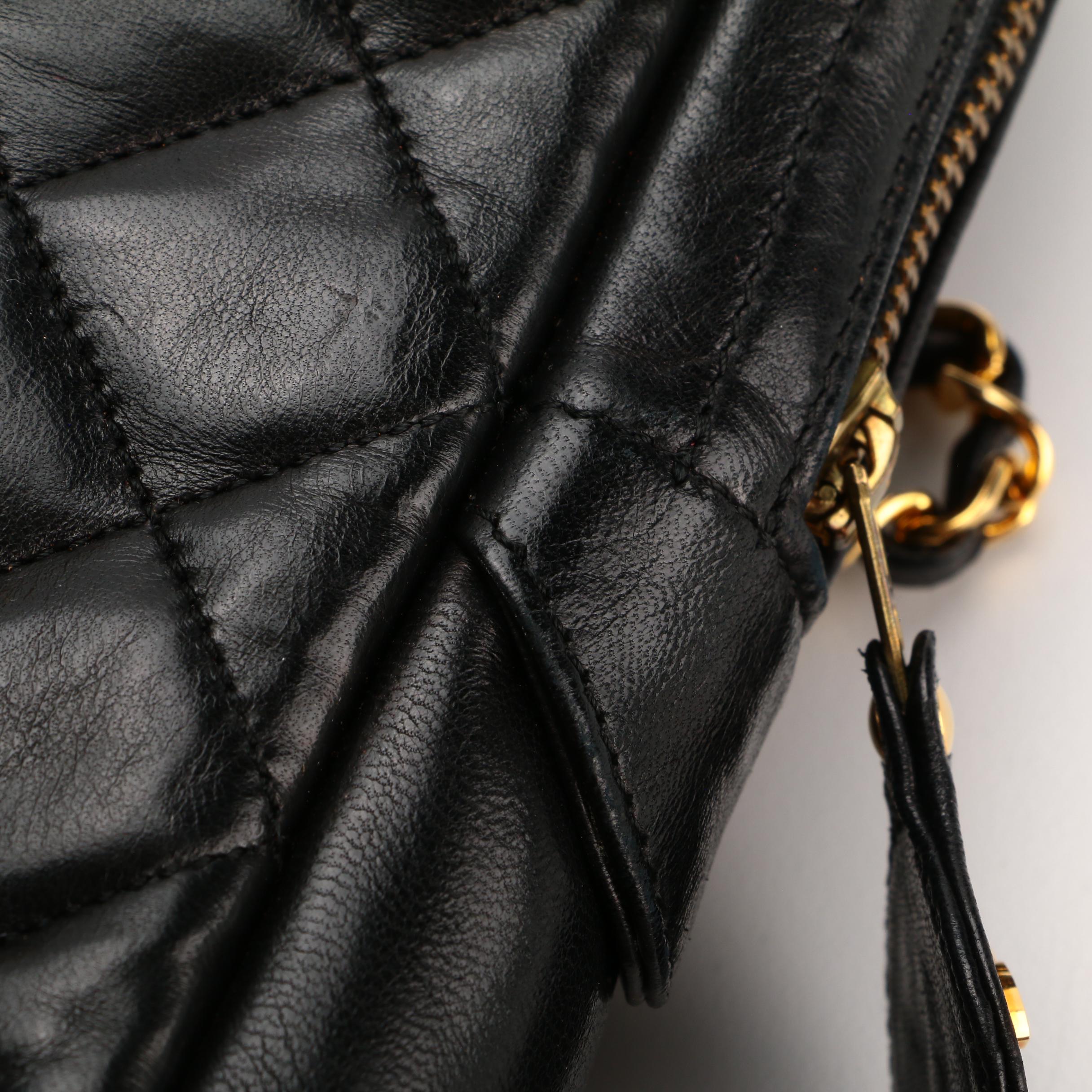 Chanel Black Quilted Leather Shoulder Bag
