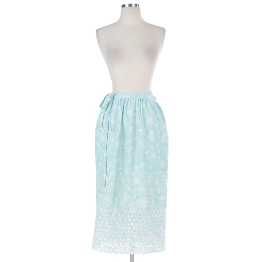 Eyelet Wrap Skirt Fashioned from Lilly Pulitzer Fabric