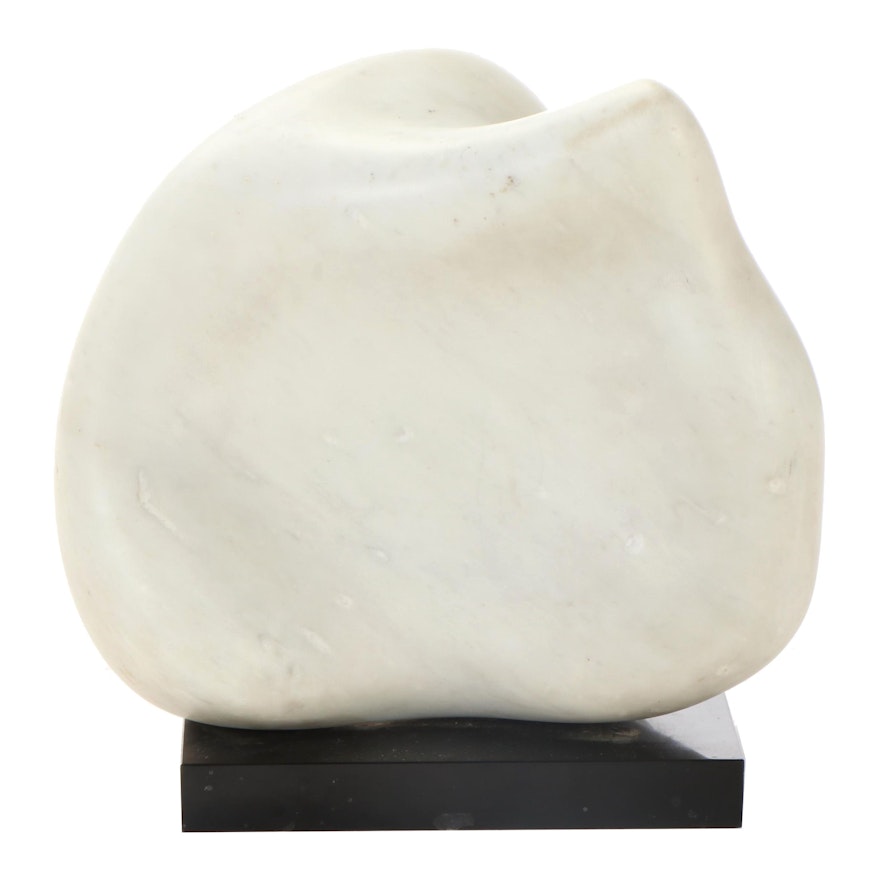 Non-Objective Abstract Marble Sculpture, Late 20th Century