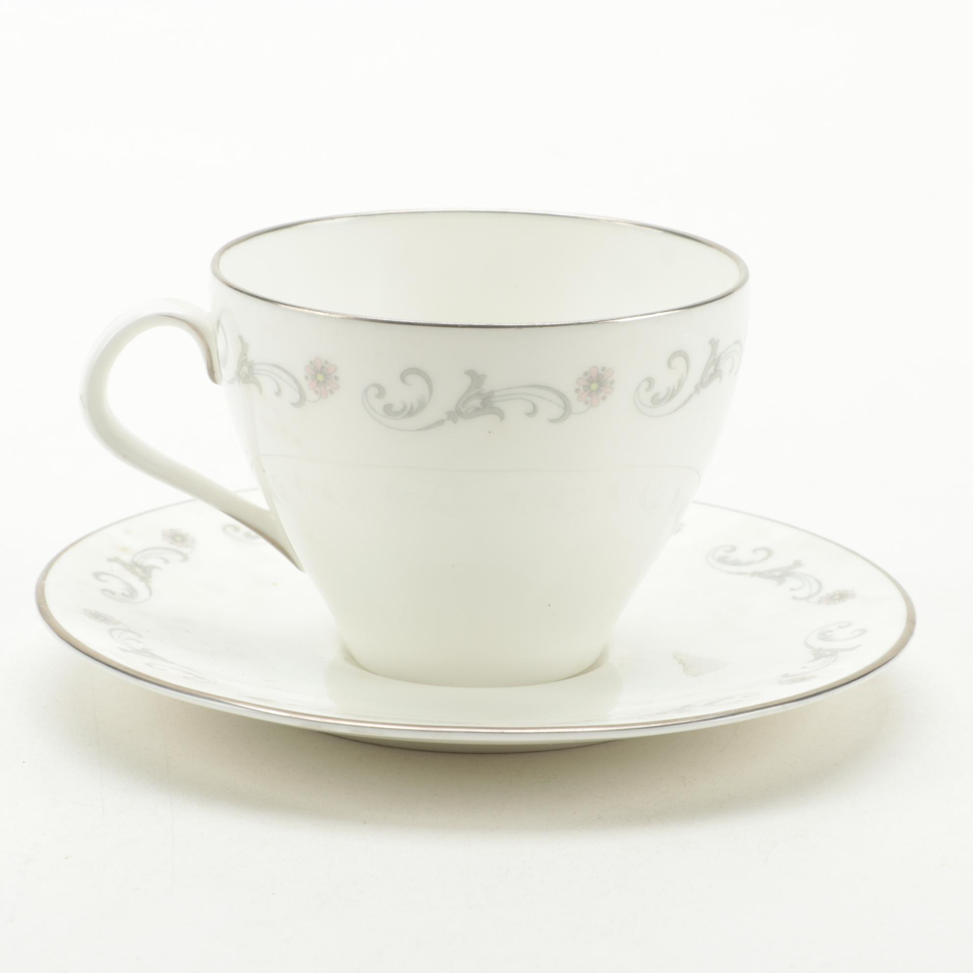 Royal Worcester "Bridal Lace" Bone China Coffee Set, 1961–1971
