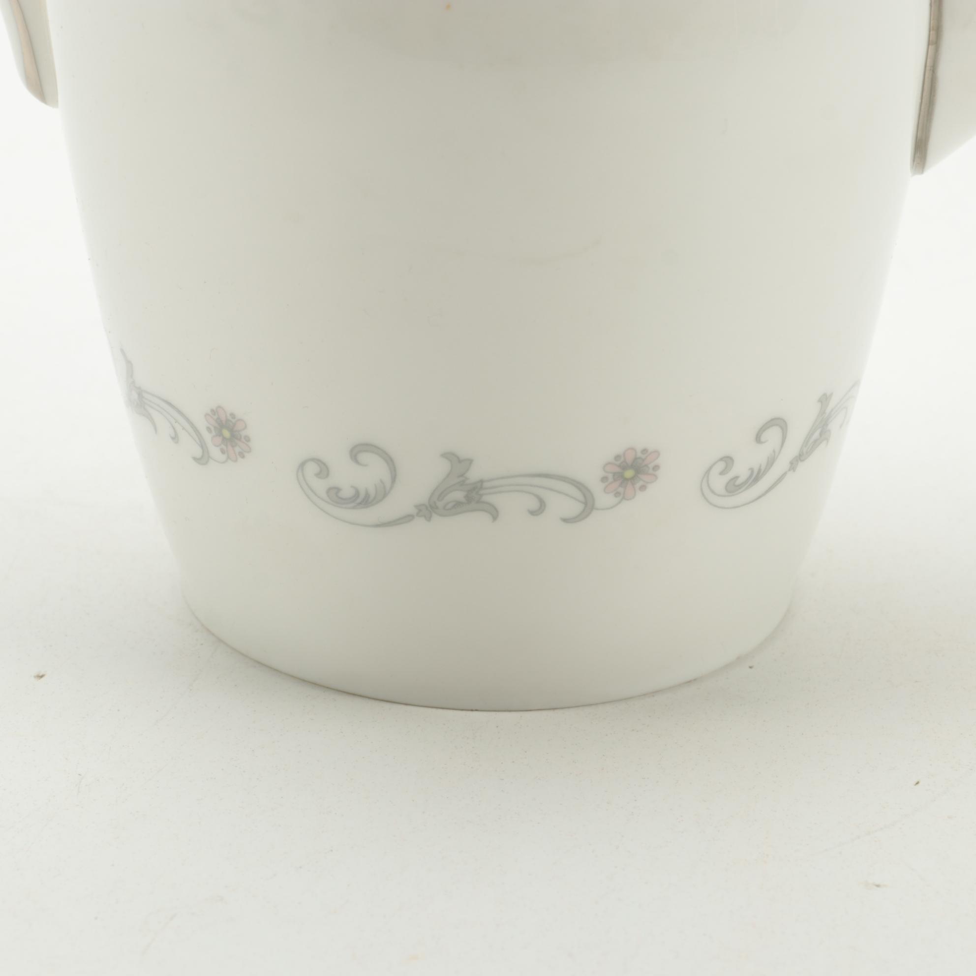 Royal Worcester "Bridal Lace" Bone China Coffee Set, 1961–1971