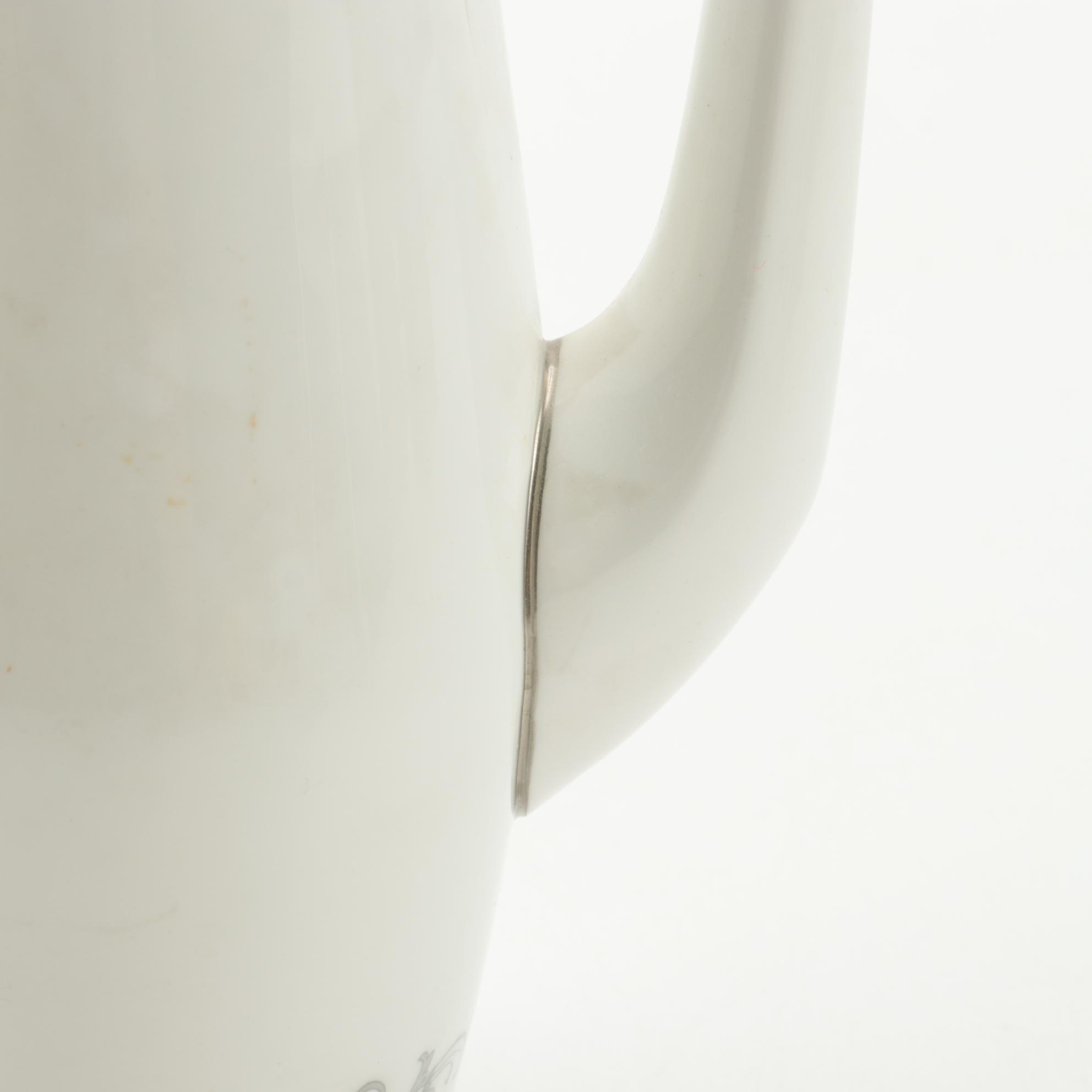 Royal Worcester "Bridal Lace" Bone China Coffee Set, 1961–1971