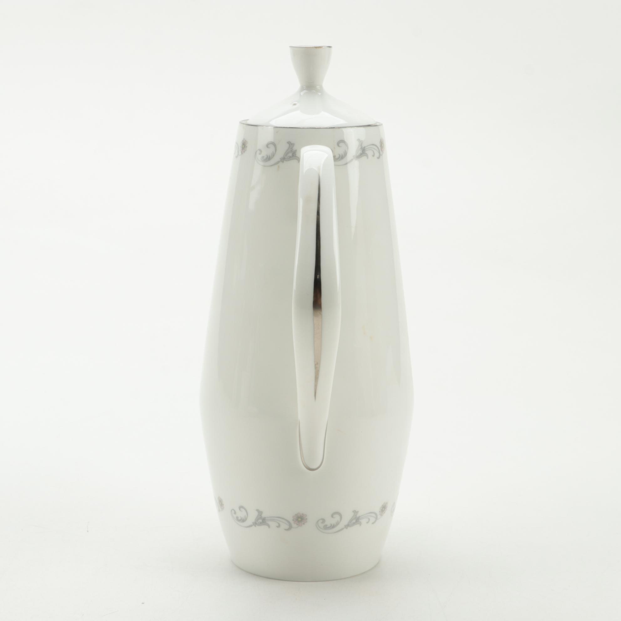 Royal Worcester "Bridal Lace" Bone China Coffee Set, 1961–1971