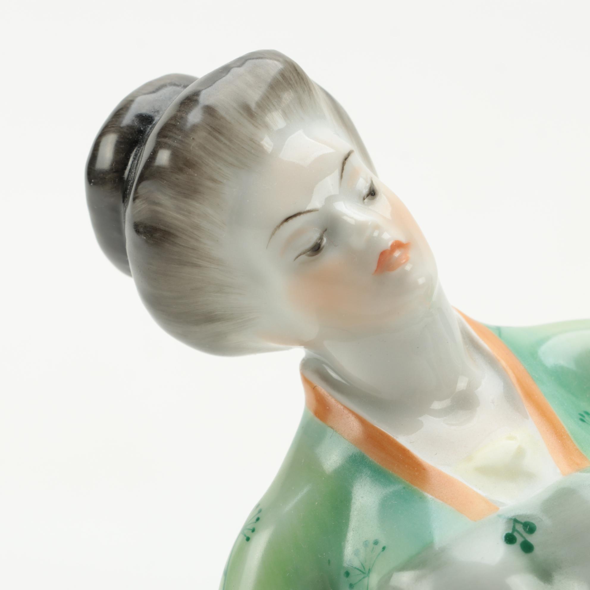 Herend "Madame Butterfly" Porcelain Figurine