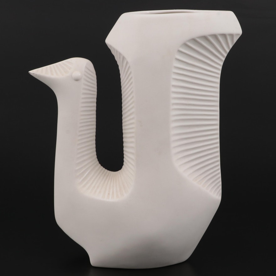 Jonathan Adler Pottery Bird Stoneware Vase