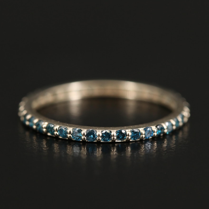 14K Stackable Diamond Eternity Band