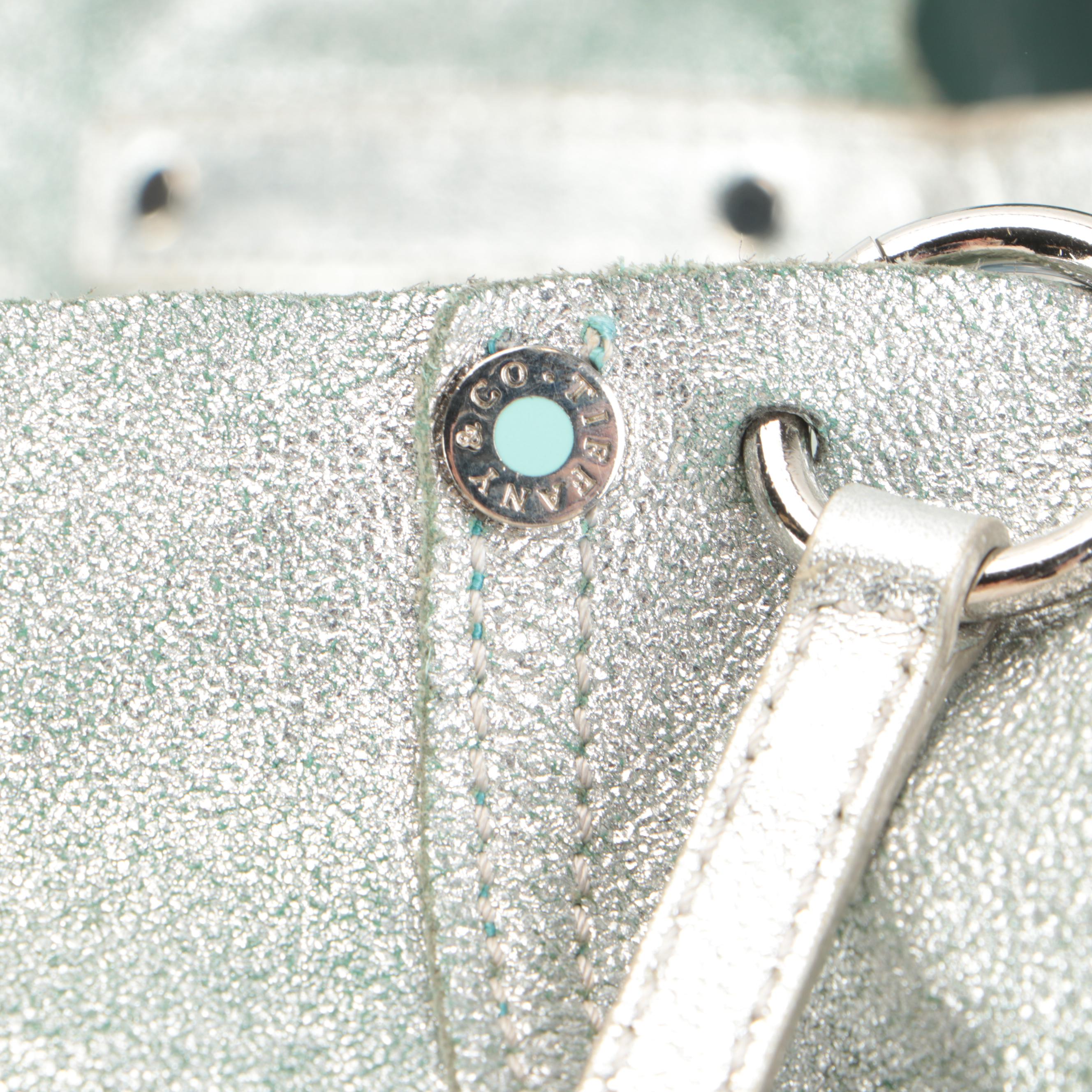 Tiffany & Co. Reversible Tote Bag in Metallic Leather and Tiffany Blue® Suede