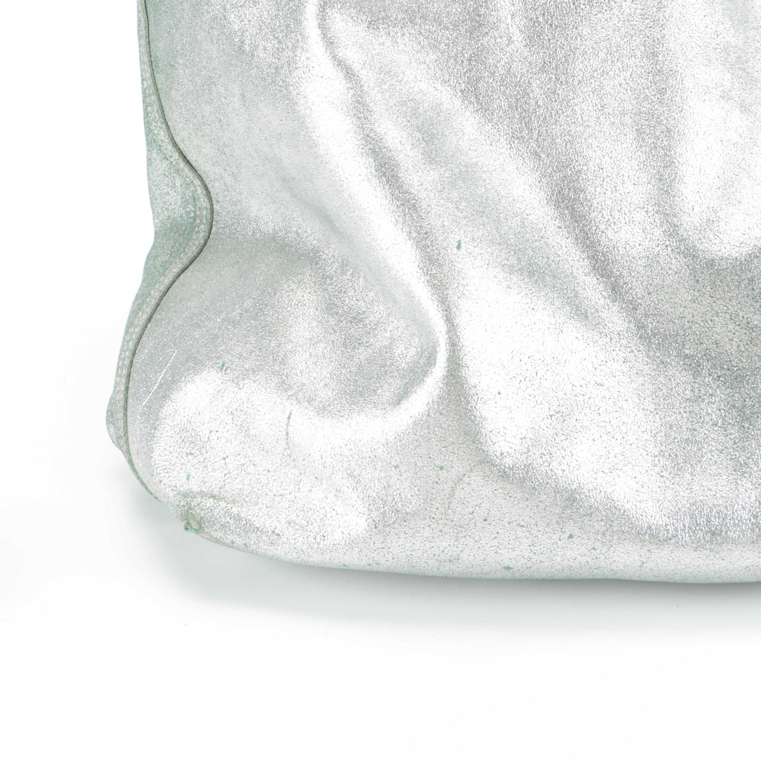 Tiffany & Co. Reversible Tote Bag in Metallic Leather and Tiffany Blue® Suede