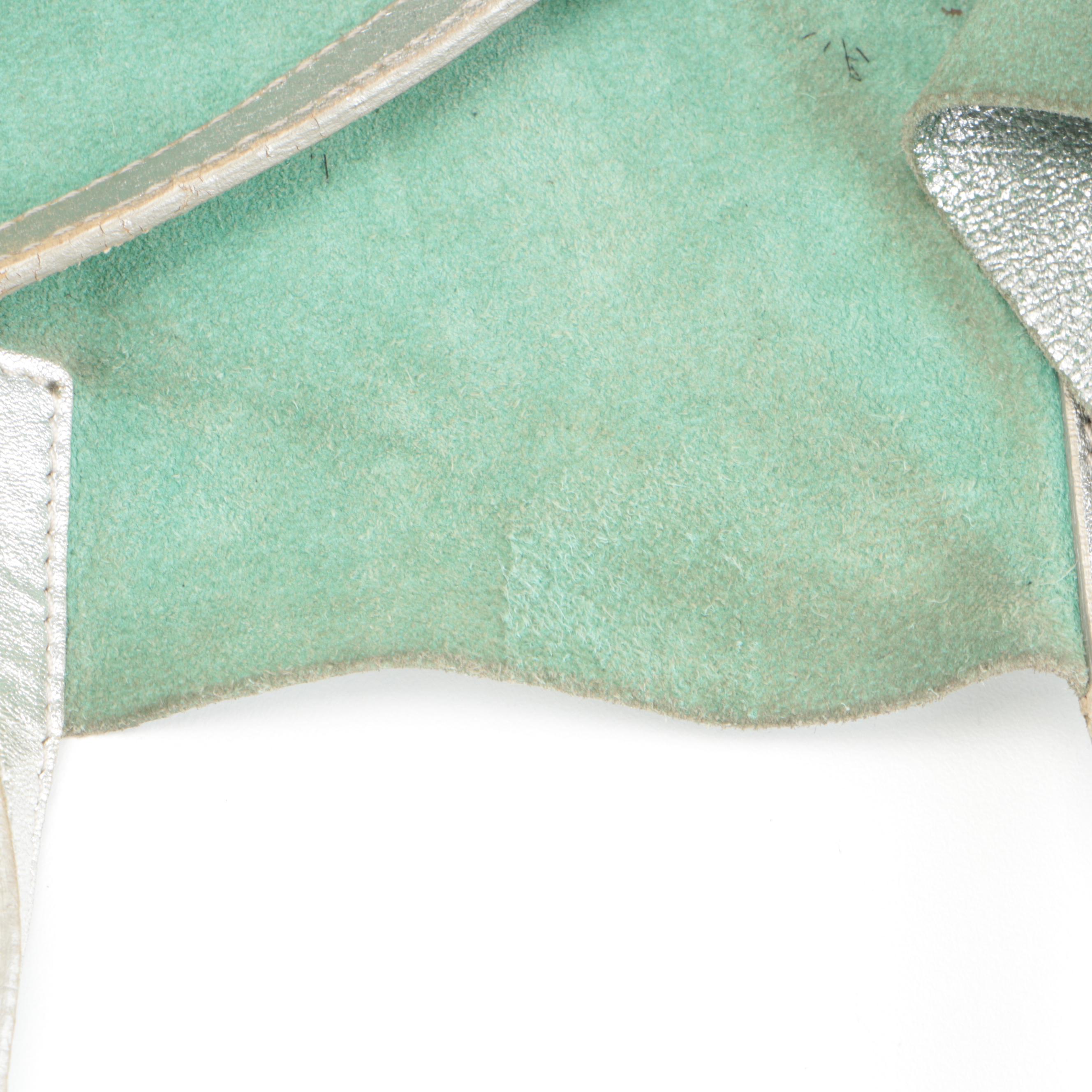 Tiffany & Co. Reversible Tote Bag in Metallic Leather and Tiffany Blue® Suede