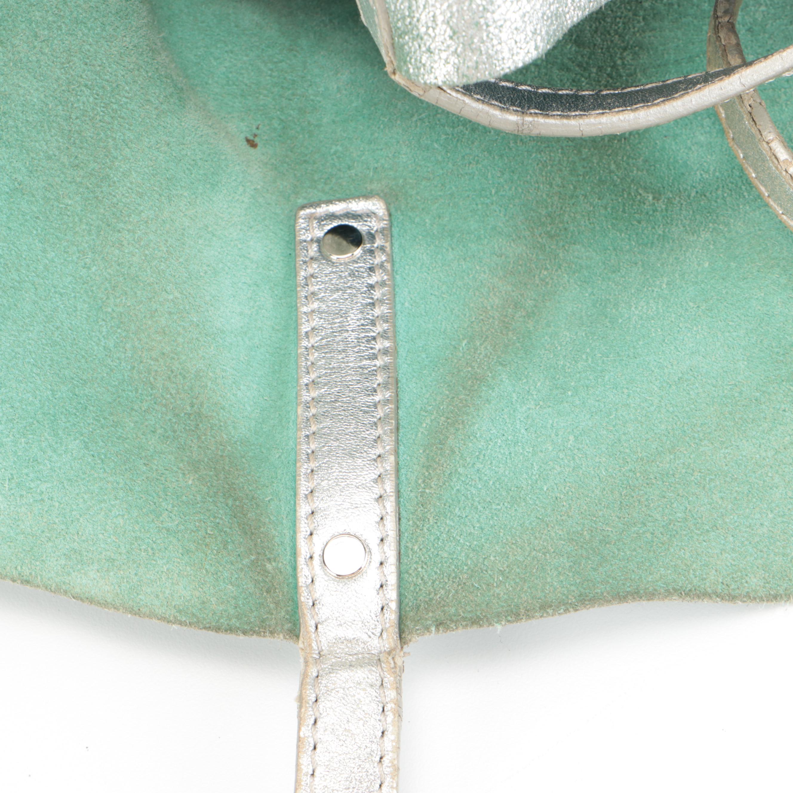 Tiffany & Co. Reversible Tote Bag in Metallic Leather and Tiffany Blue® Suede