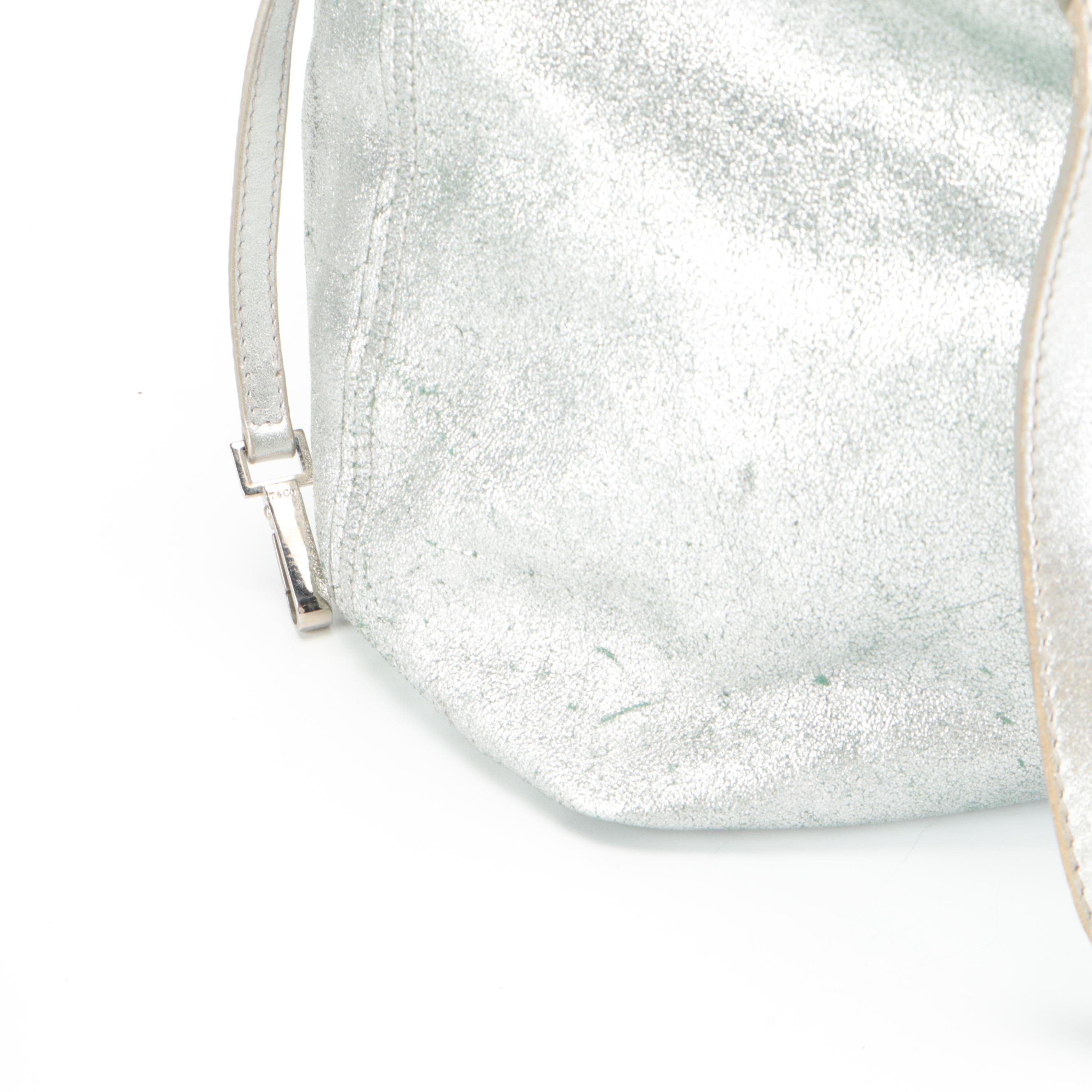 Tiffany & Co. Reversible Tote Bag in Metallic Leather and Tiffany Blue® Suede