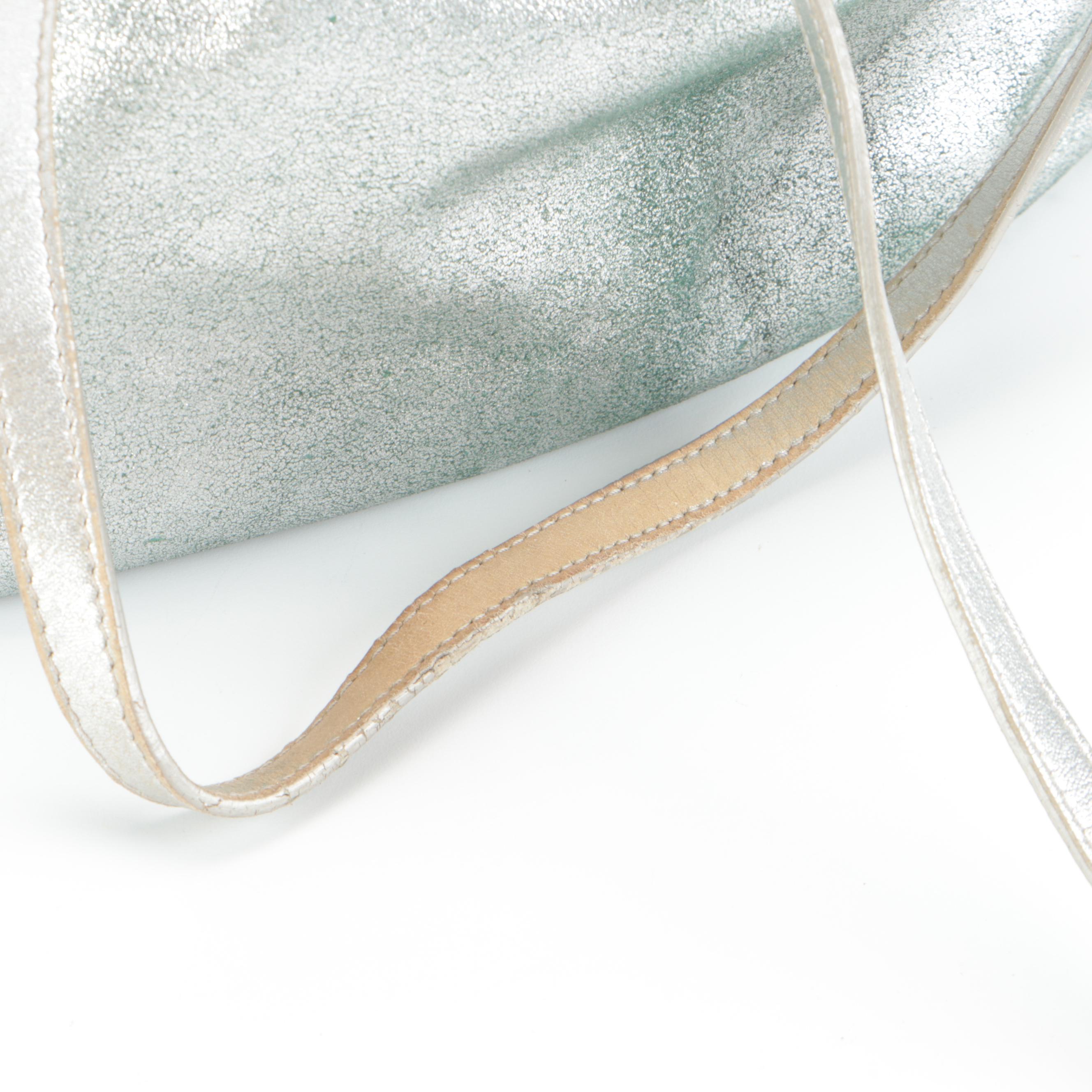 Tiffany & Co. Reversible Tote Bag in Metallic Leather and Tiffany Blue® Suede