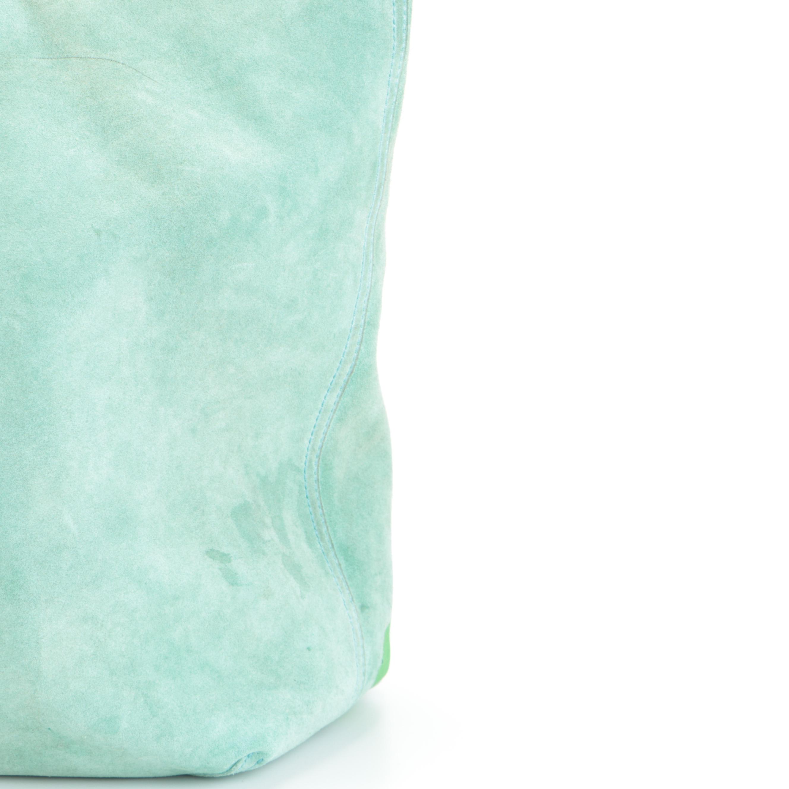 Tiffany & Co. Reversible Tote Bag in Metallic Leather and Tiffany Blue® Suede