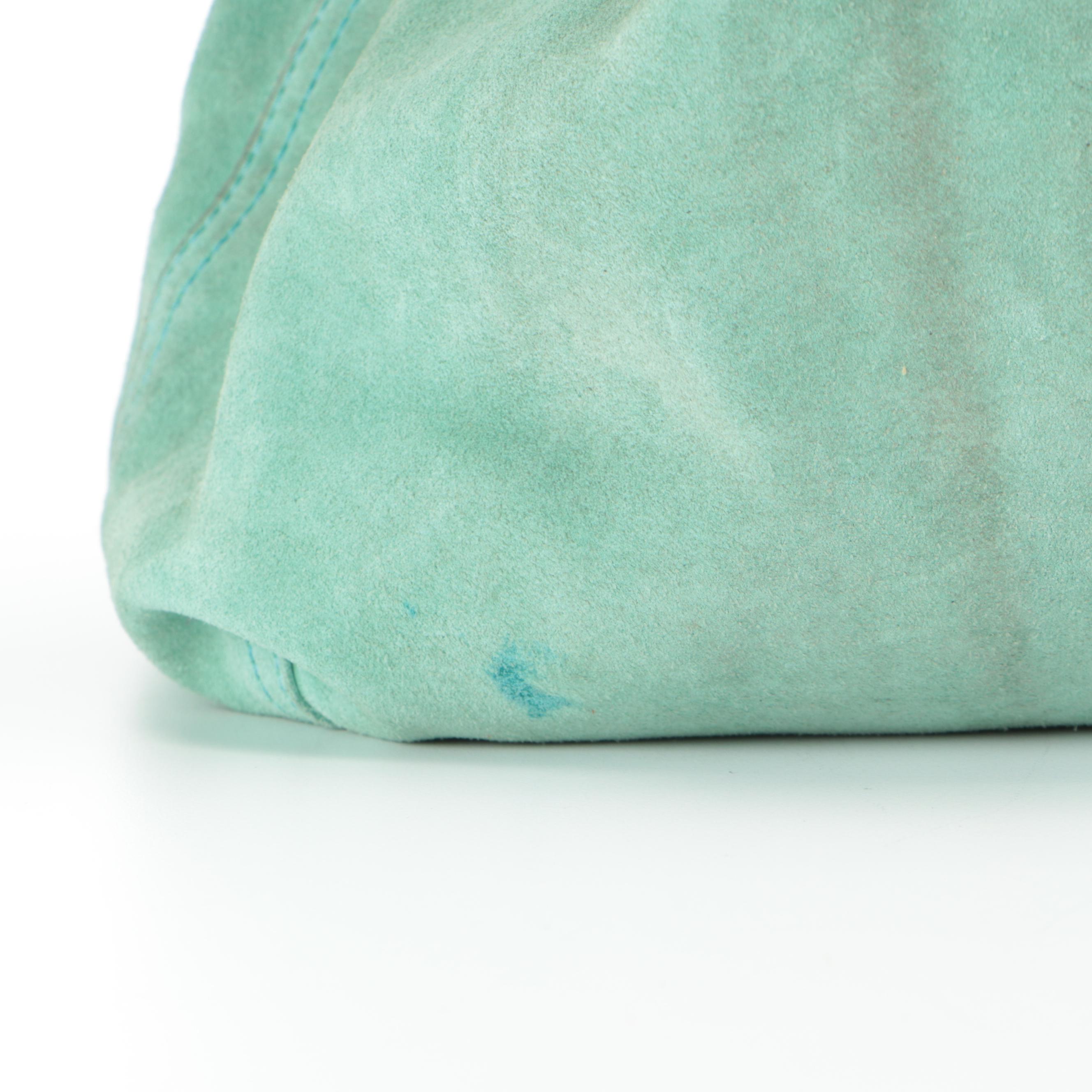 Tiffany & Co. Reversible Tote Bag in Metallic Leather and Tiffany Blue® Suede