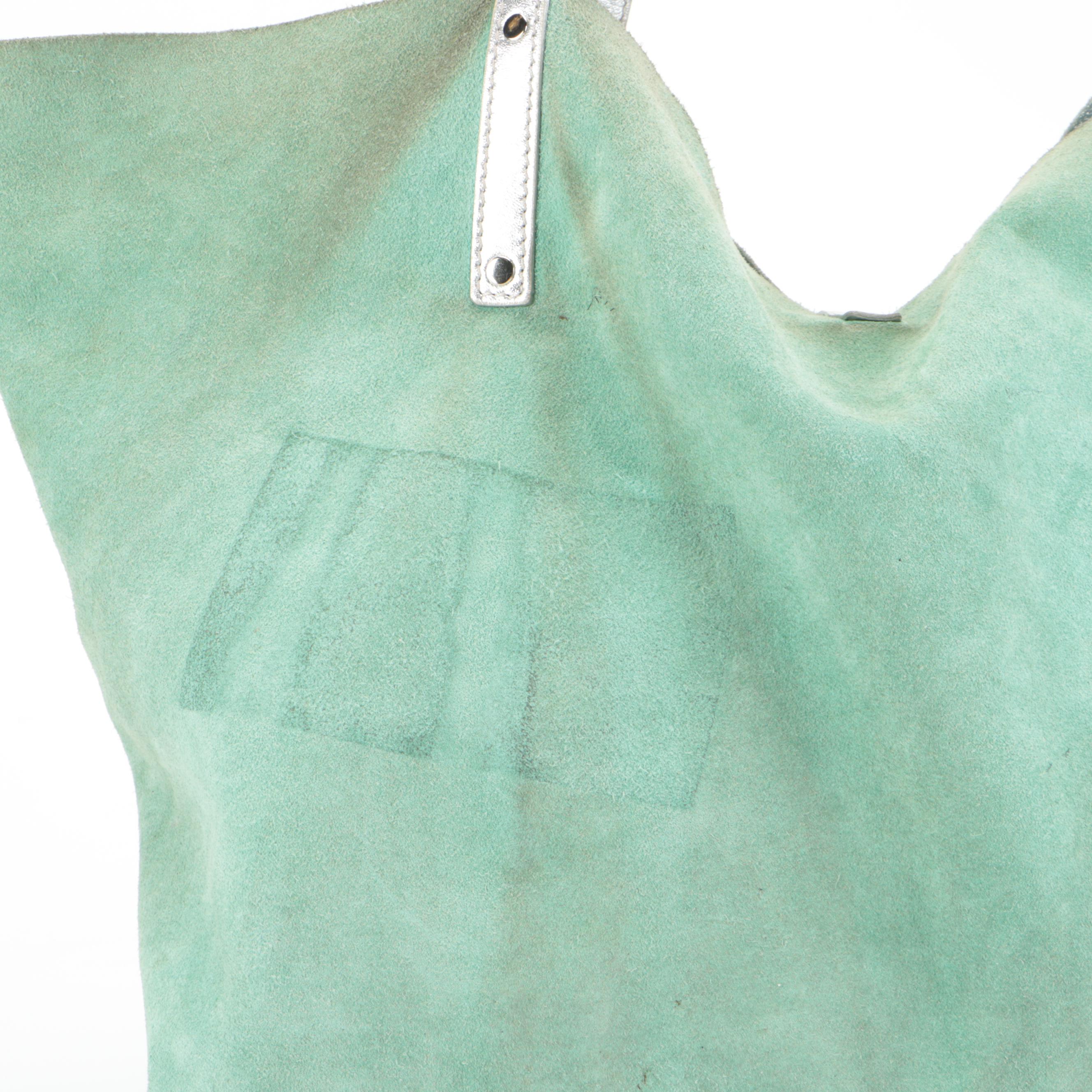 Tiffany & Co. Reversible Tote Bag in Metallic Leather and Tiffany Blue® Suede