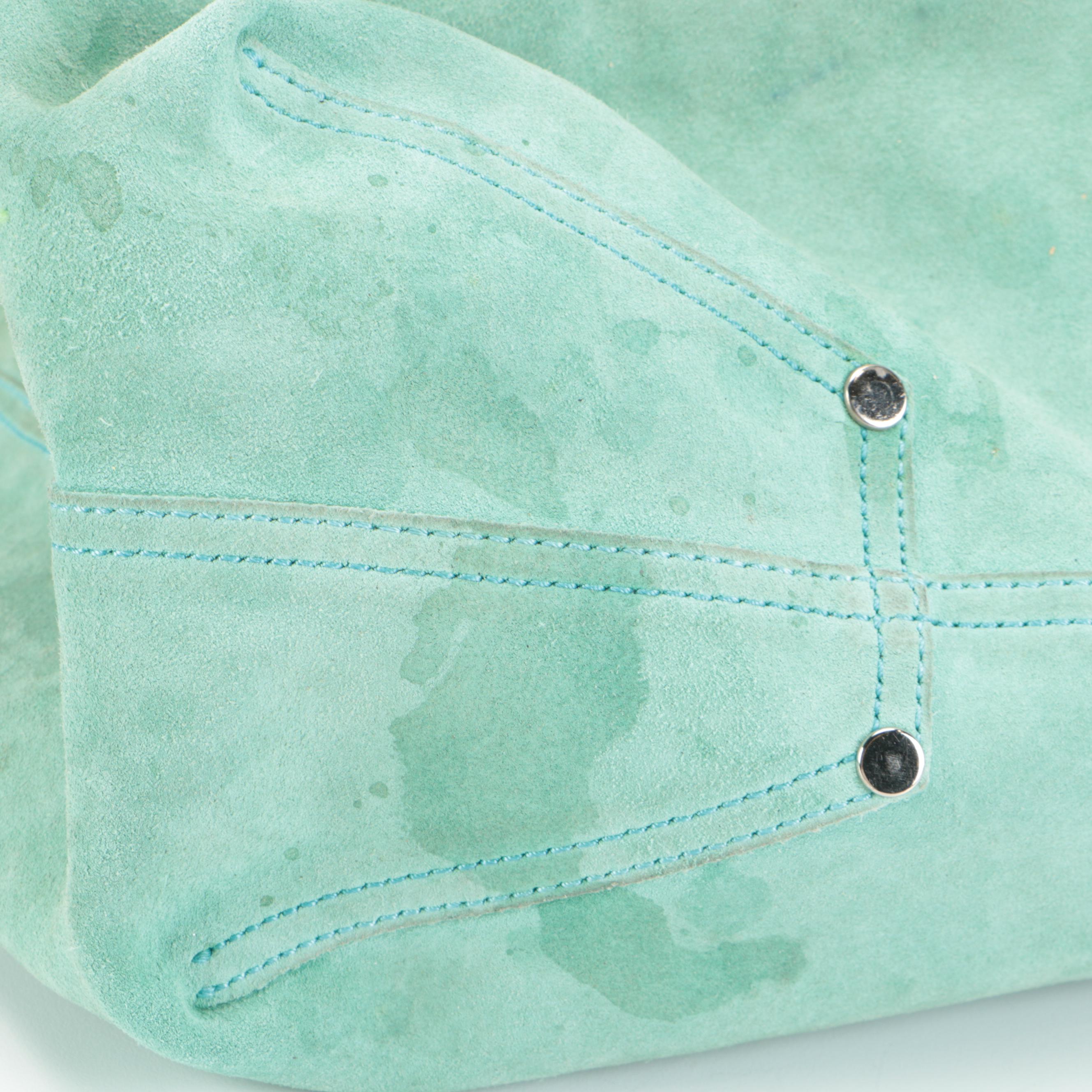 Tiffany & Co. Reversible Tote Bag in Metallic Leather and Tiffany Blue® Suede