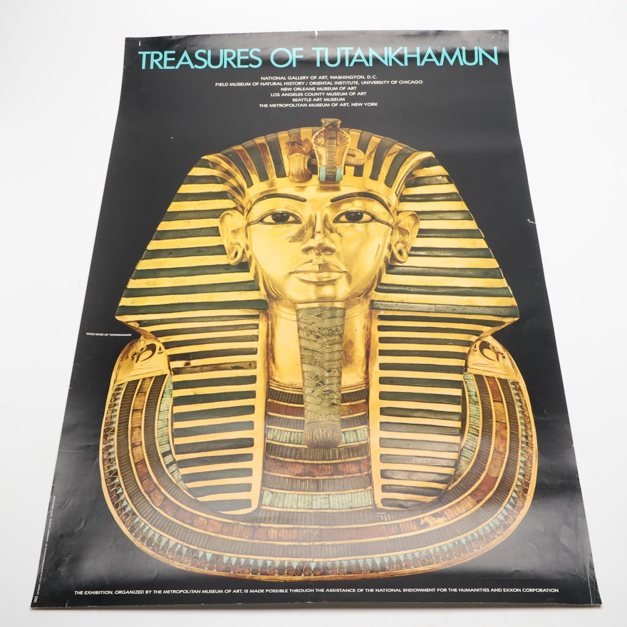 Offset Lithograph "Treasures of Tutankhamun"