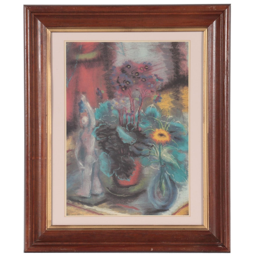 Offset Lithograph of Floral Still Life, Late 20th Century