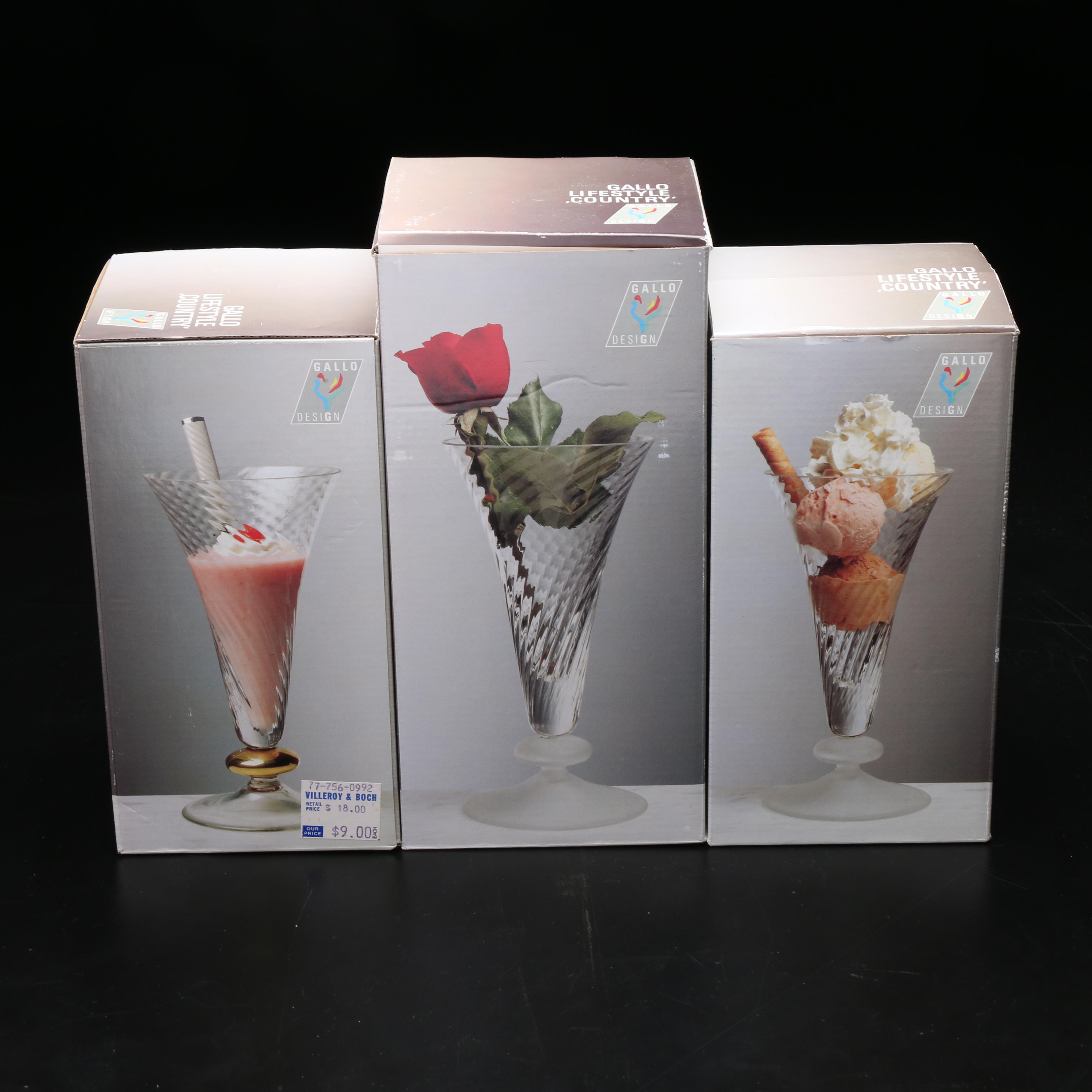 Gallo Designs Villeroy & Bosch Sundae Glasses or Vases