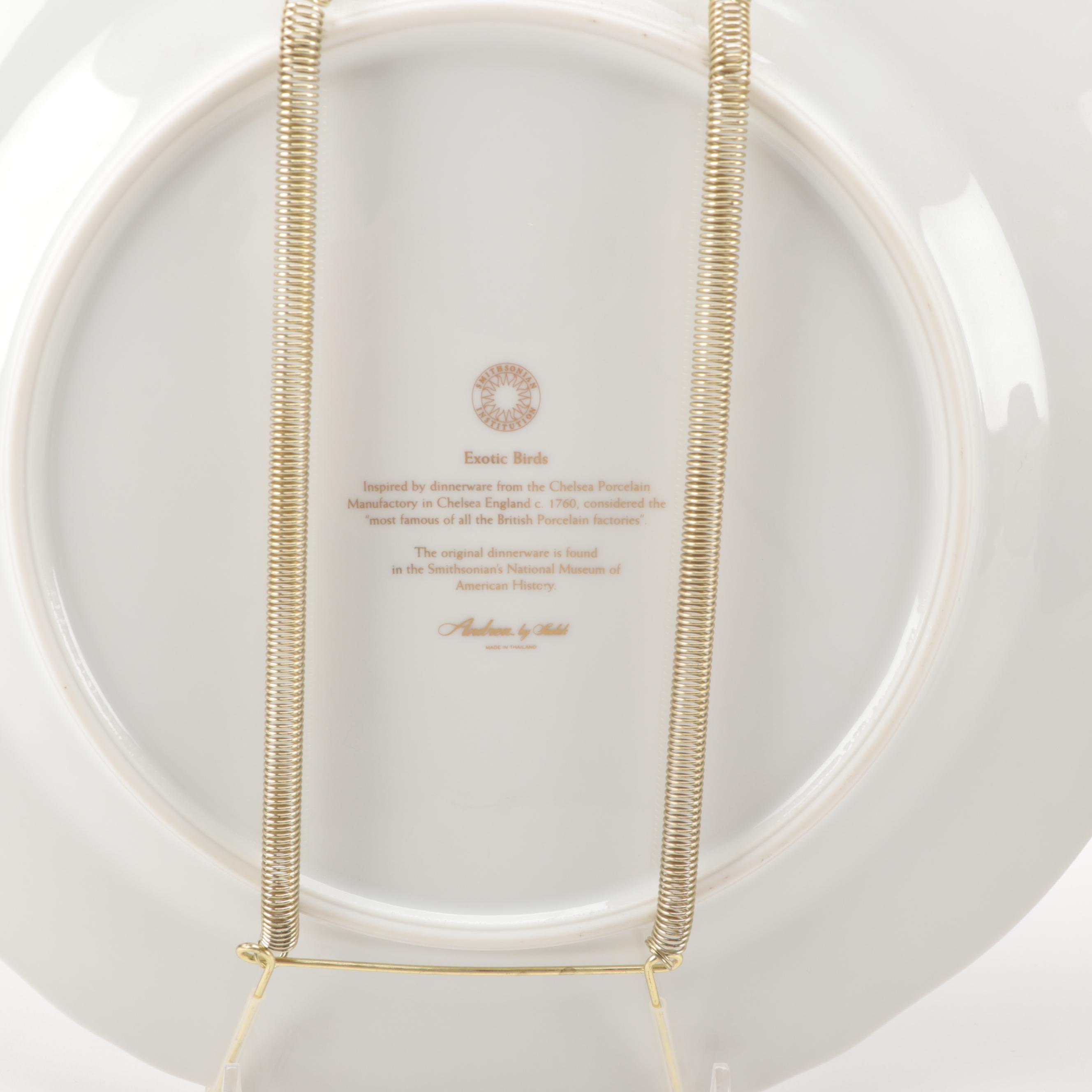 Andrea by Sadek "Exotic Birds" Porcelain Dinner Plates